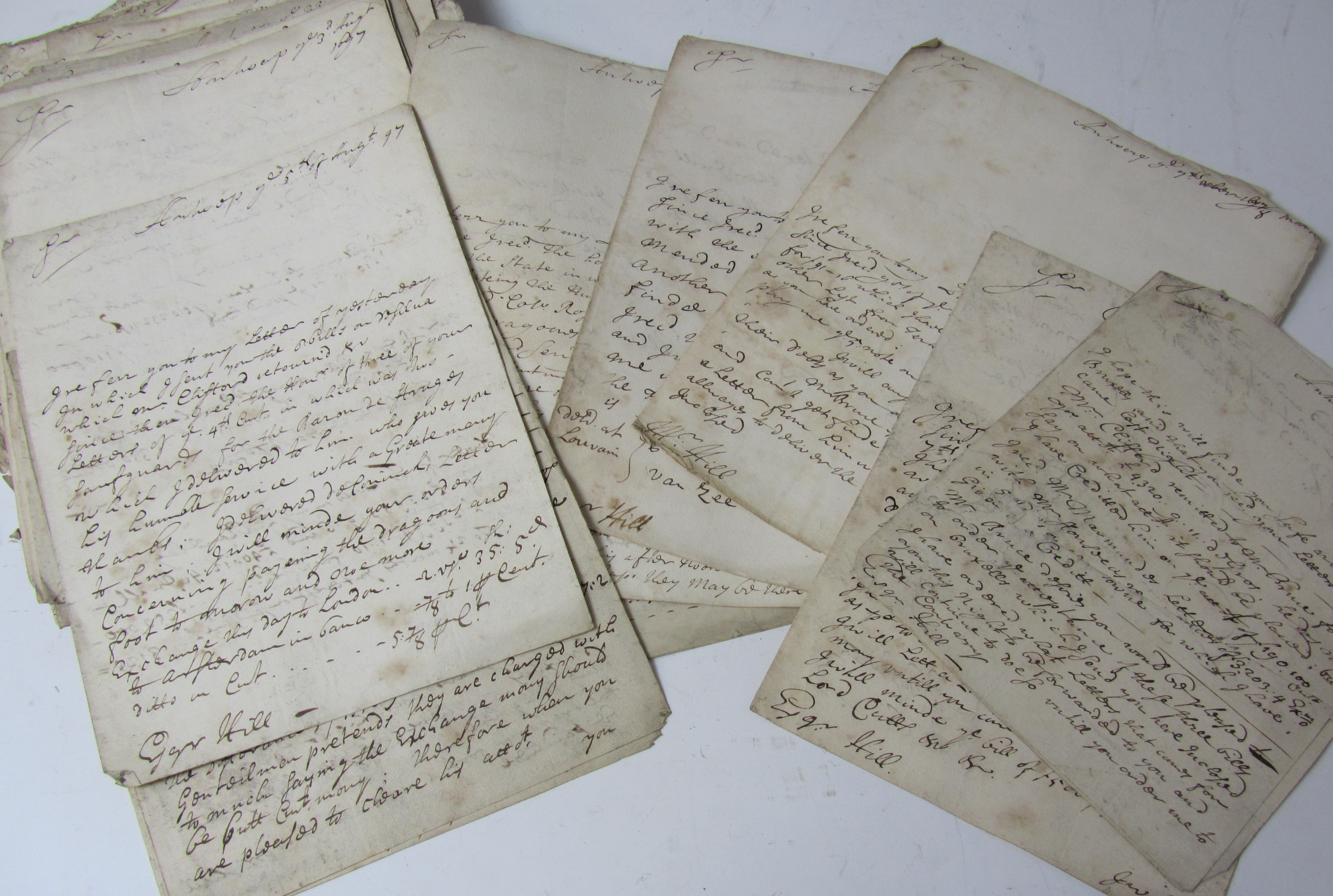 Belgium - Hill, The Rev. the Hon. Sir Richard - Sweet, Benjamin NOTE: PLEASE NOTE THIS SHOULD READ 1697-98