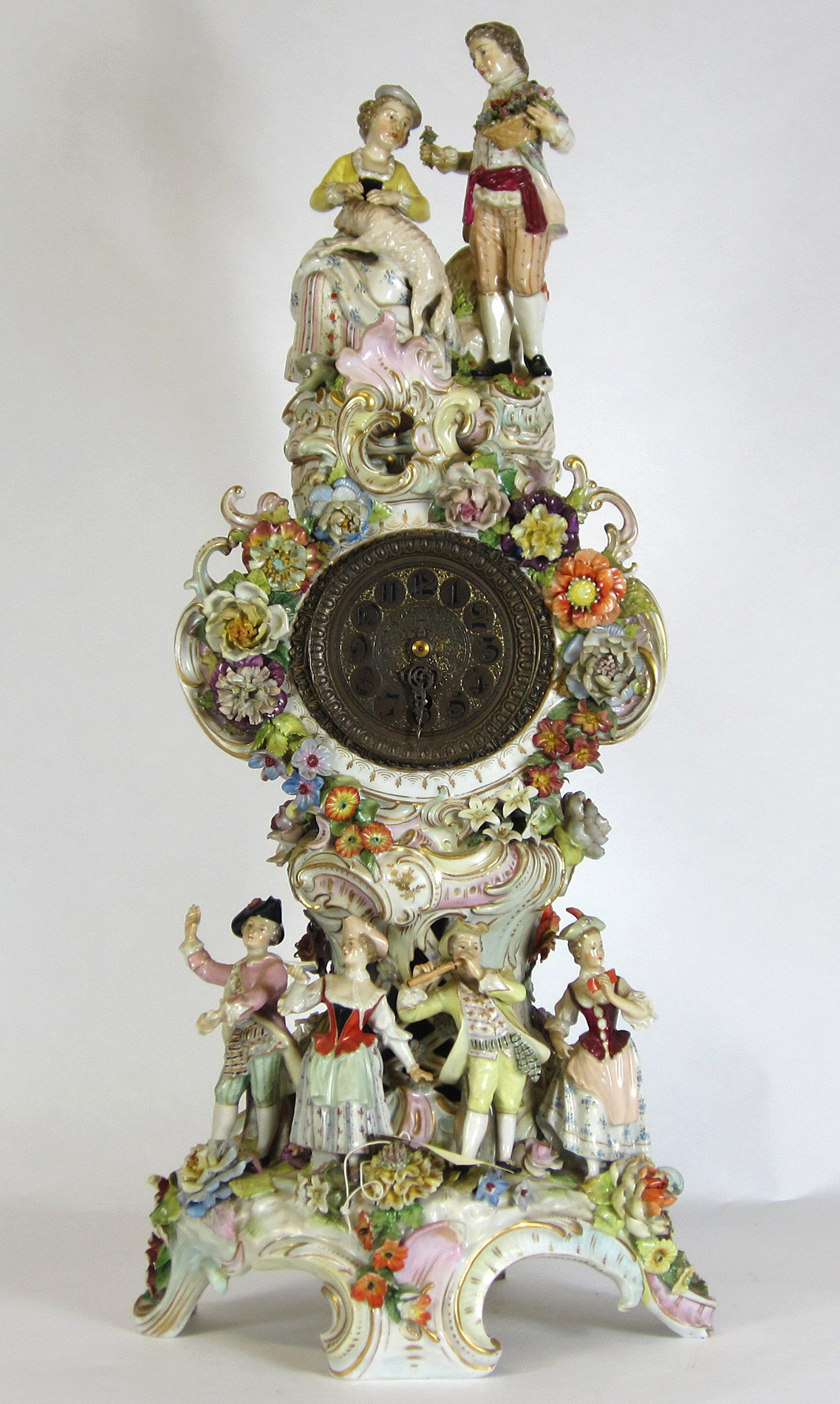 POTSCHAPPEL STYLE PORCELAIN CLOCK