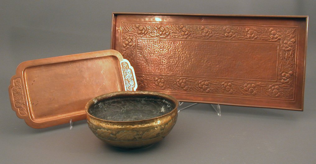 A Keswick School of Industrial Arts copper tray