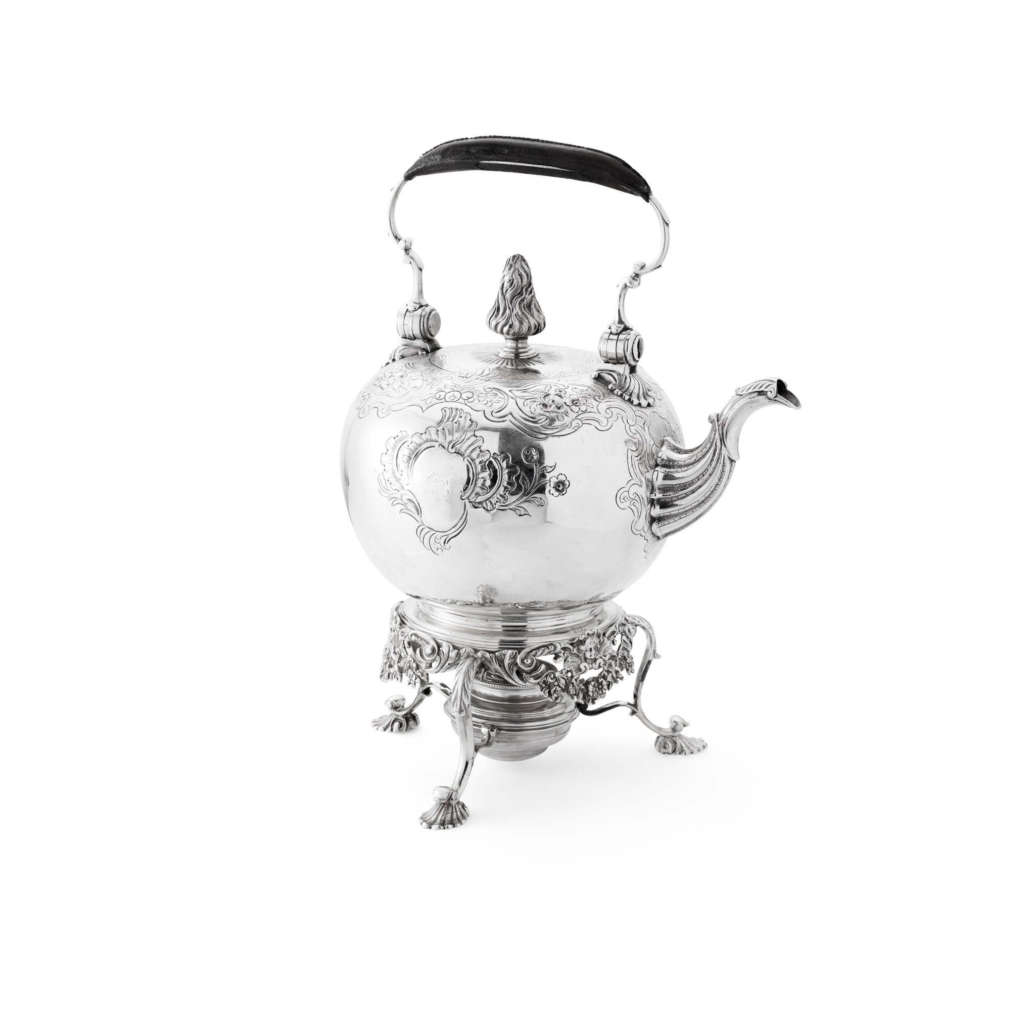 ABERDEEN - A SCOTTISH PROVINCIAL SPIRIT KETTLE AND STAND
