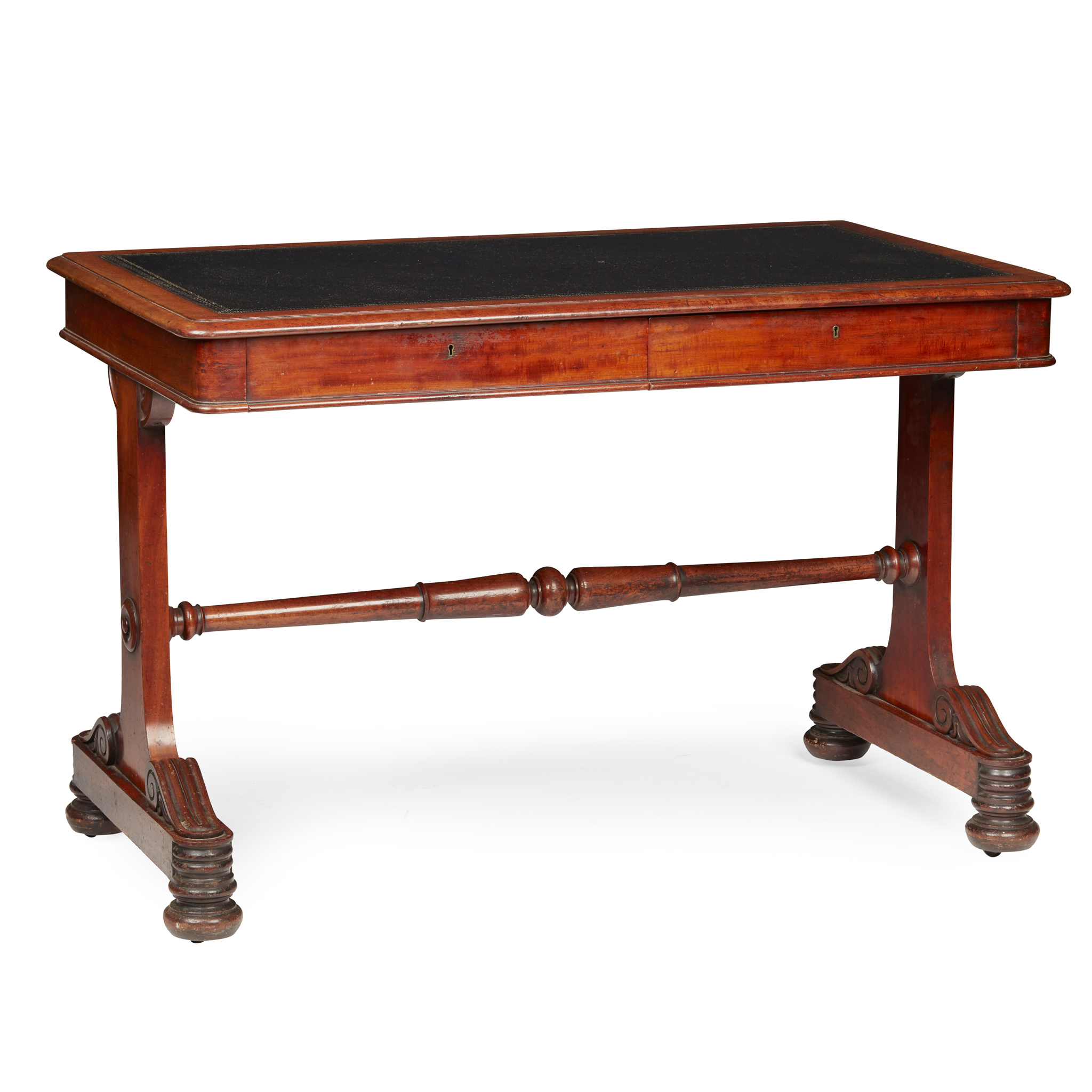 WILLIAM IV / EARLY VICTORIAN MAHOGANY LIBRARY TABLE, BY JOHNSTONE & JEANES
