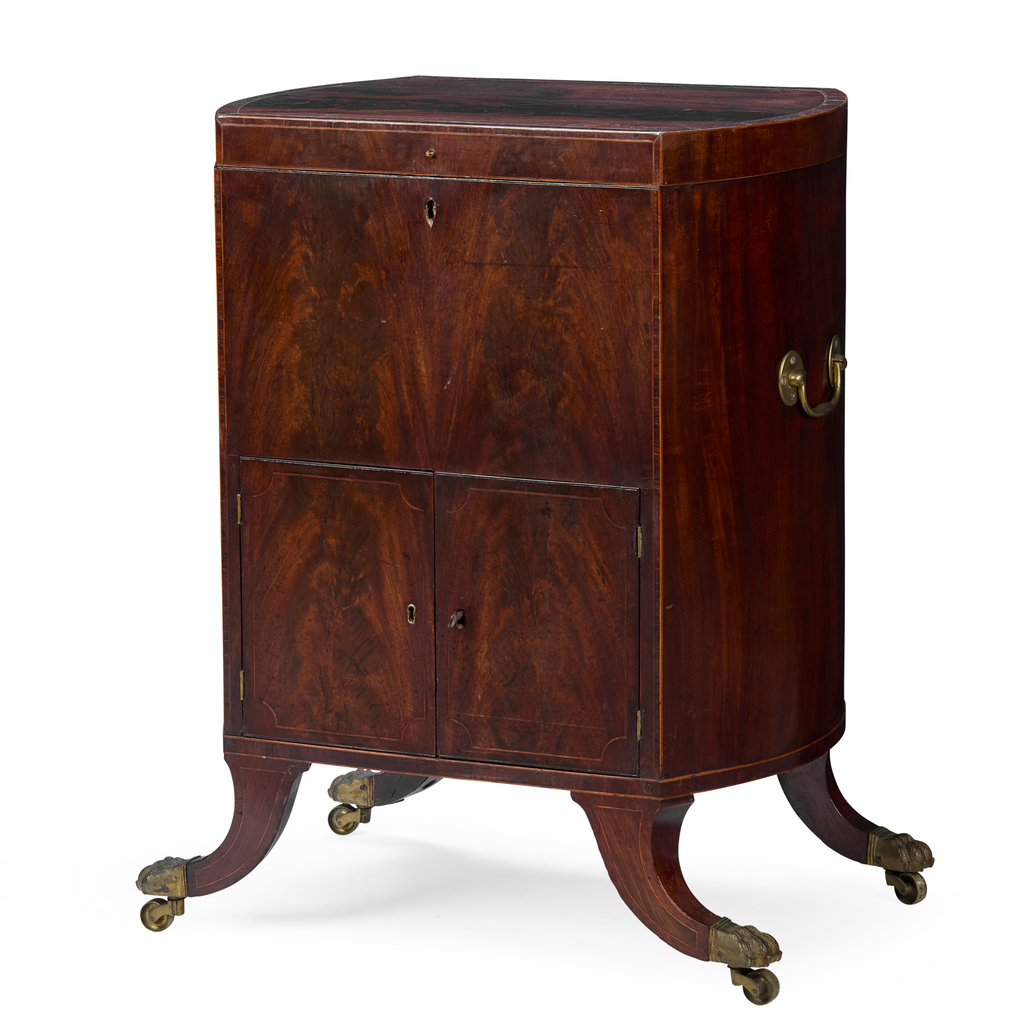 REGENCY MAHOGANY CELLARETTE