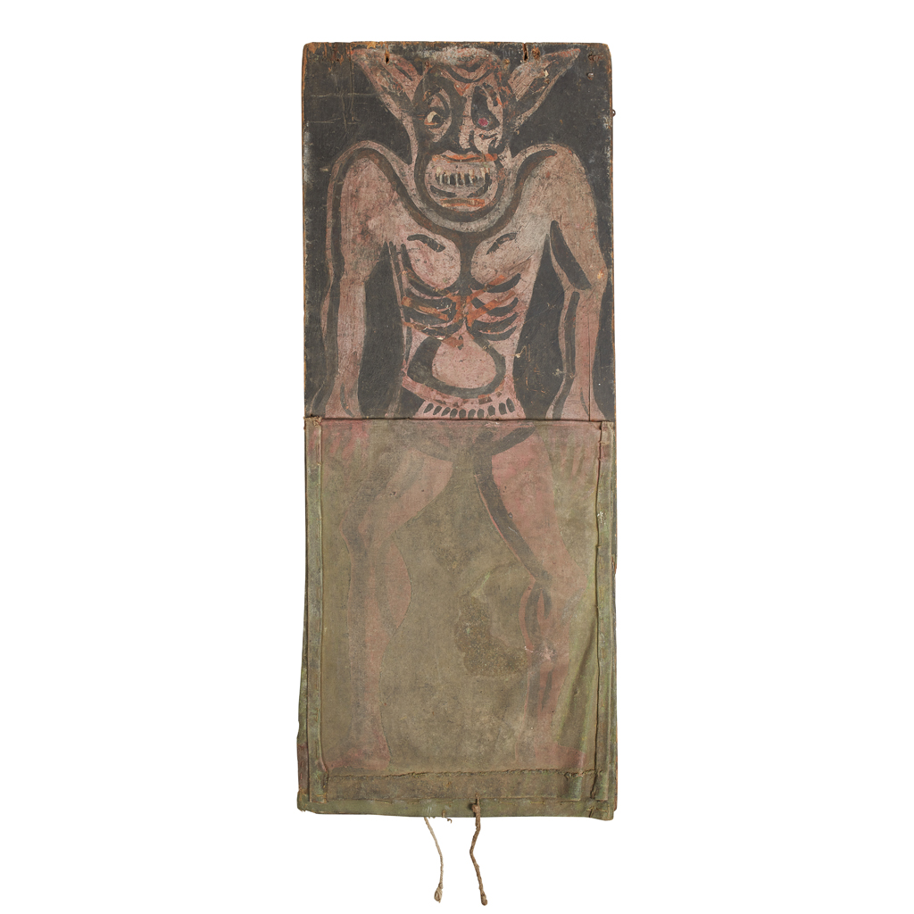 TWO ITEMS OF ENGLISH TRICK SCENERY