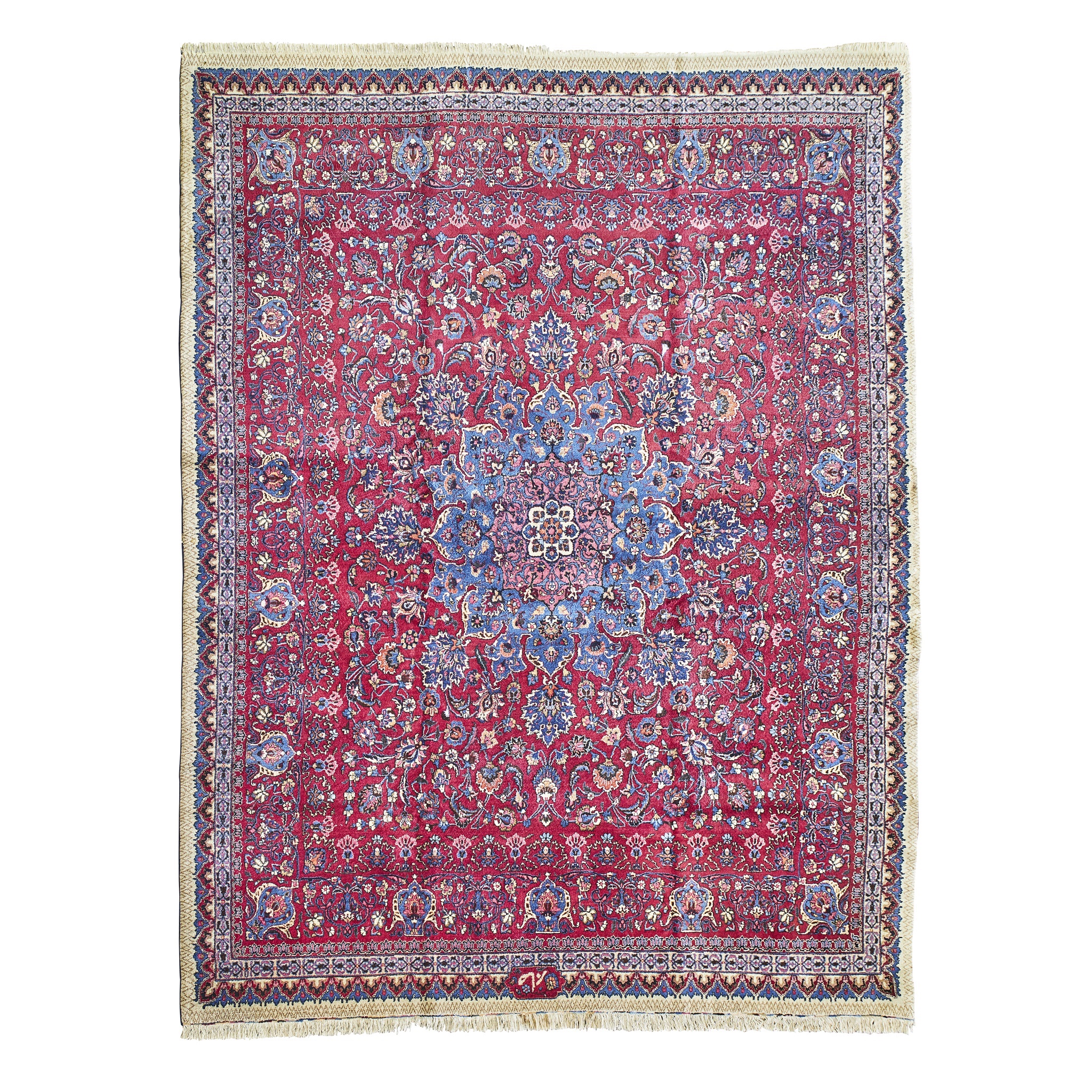 MASHAD CARPET, SIGNED SABER