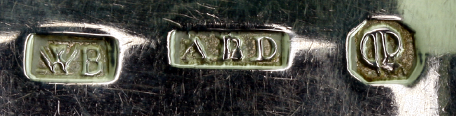 Aberdeen - a set of six Scottish provincial tablespoons