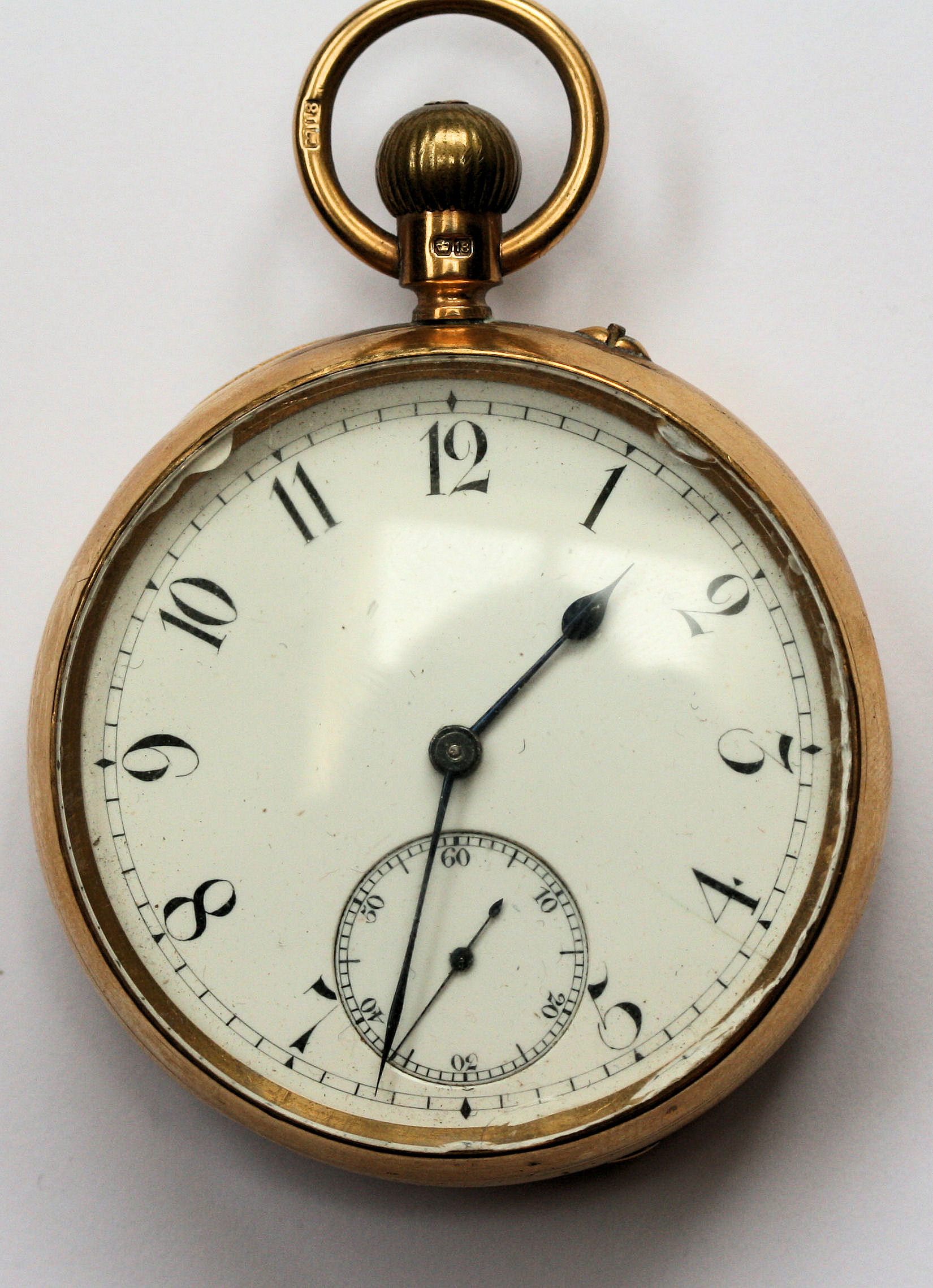 An 18ct gold pocket watch