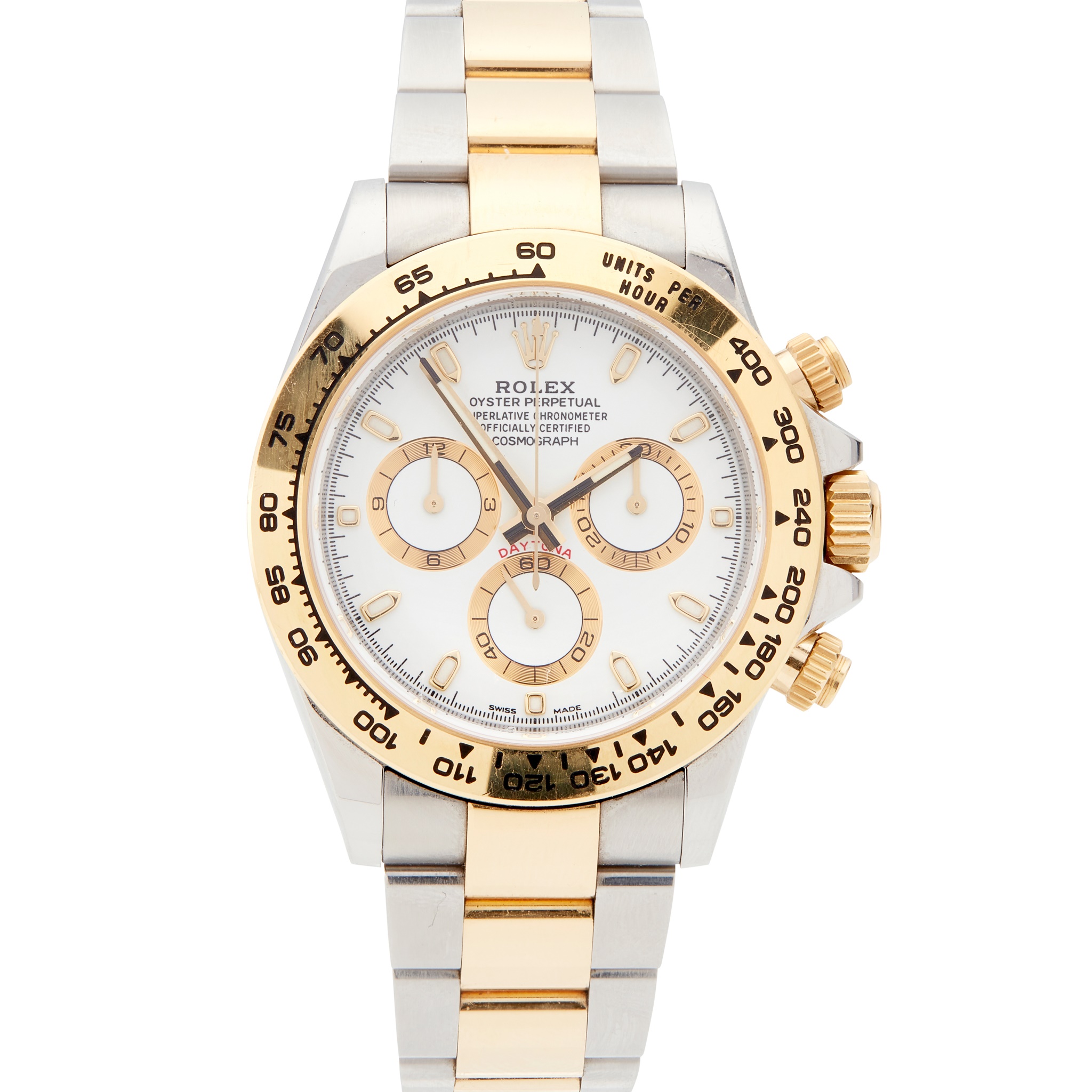 A bi-metallic Oyster Perpetual Cosmograph Daytona wristwatch, by Rolex