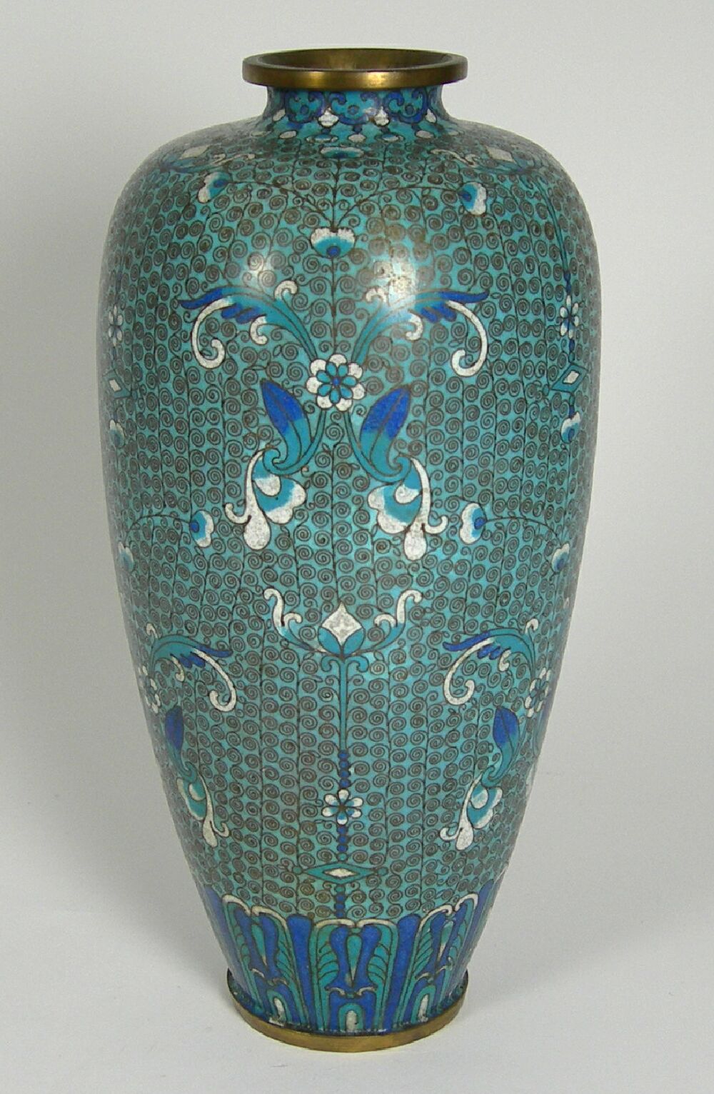 LARGE JAPANESE CLOISONNE VASE