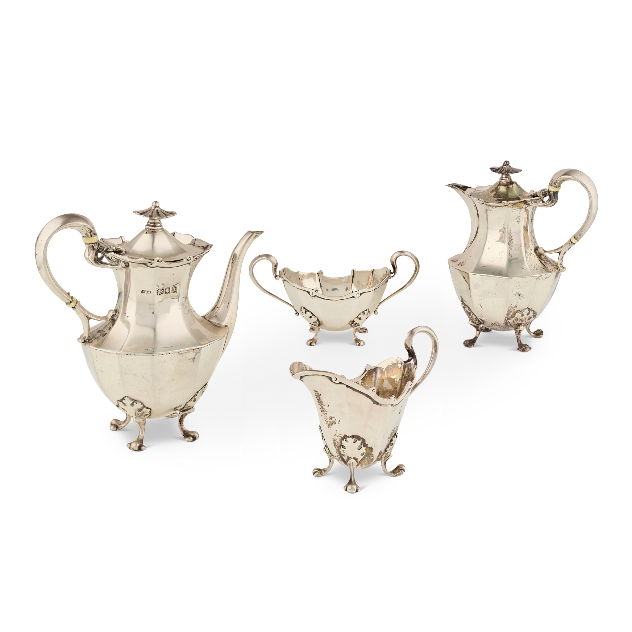 A GEORGE V BACHELOR'S COFFEE SERVICE