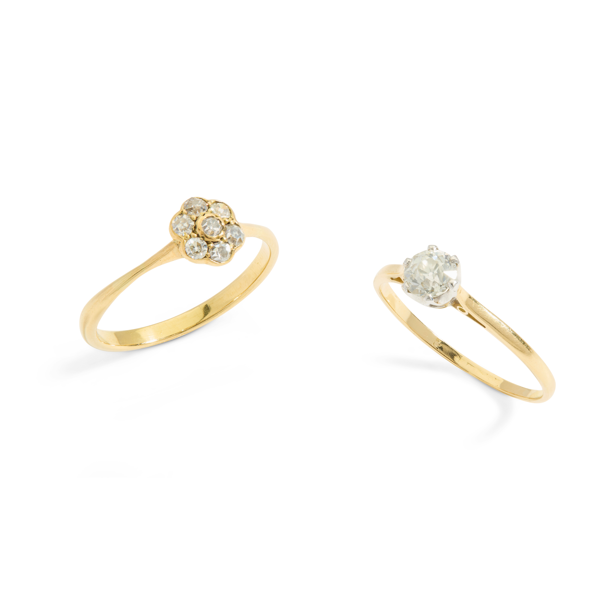 Two diamonds rings