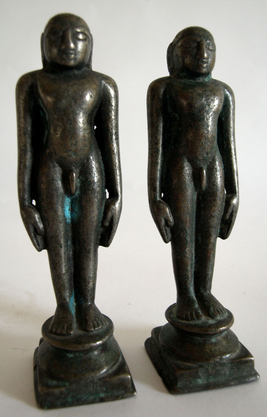 Two Indian bronze figures of Jinas, probably 19th century