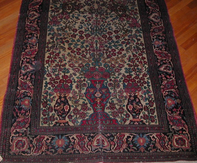 A Kashan rug