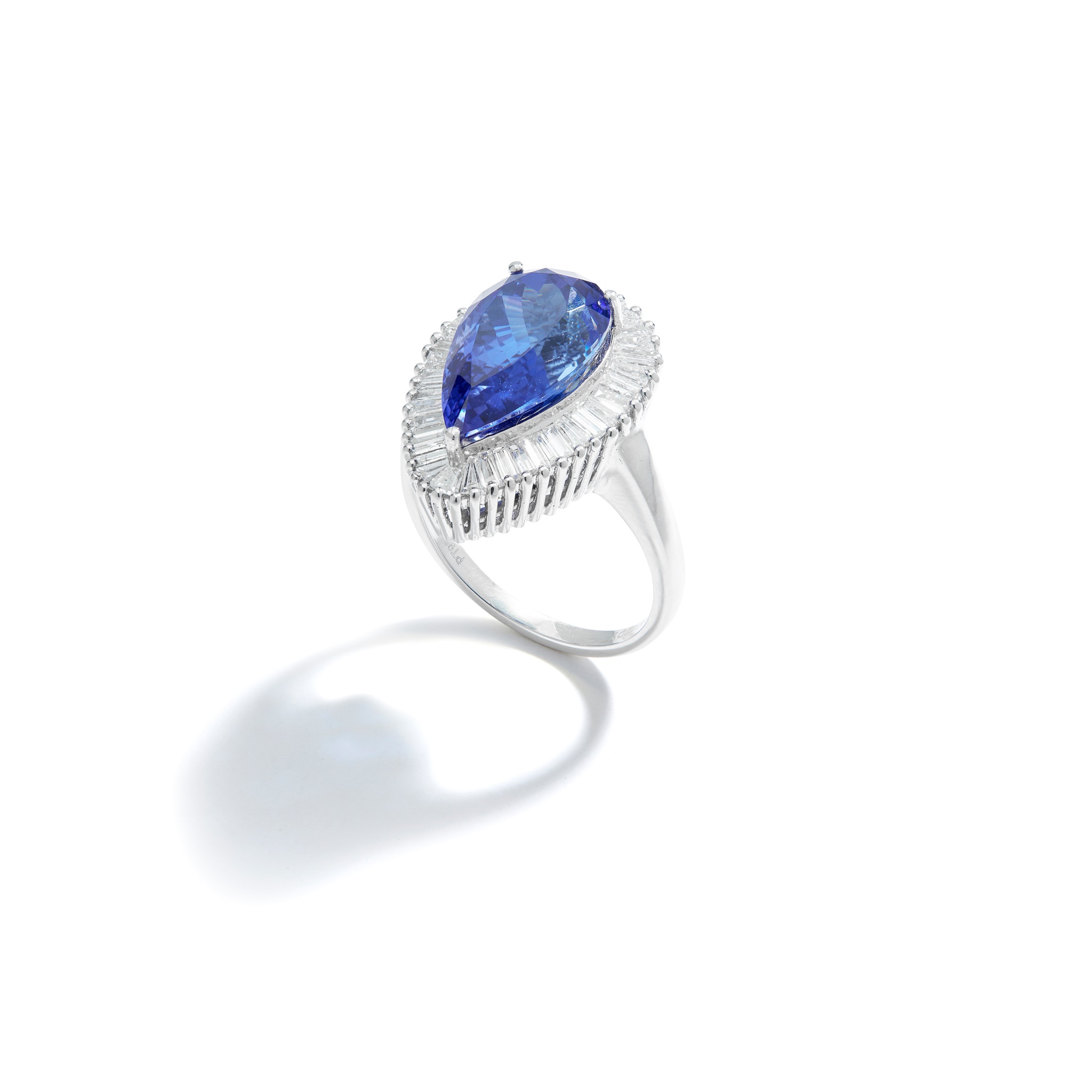 A tanzanite and diamond dress ring