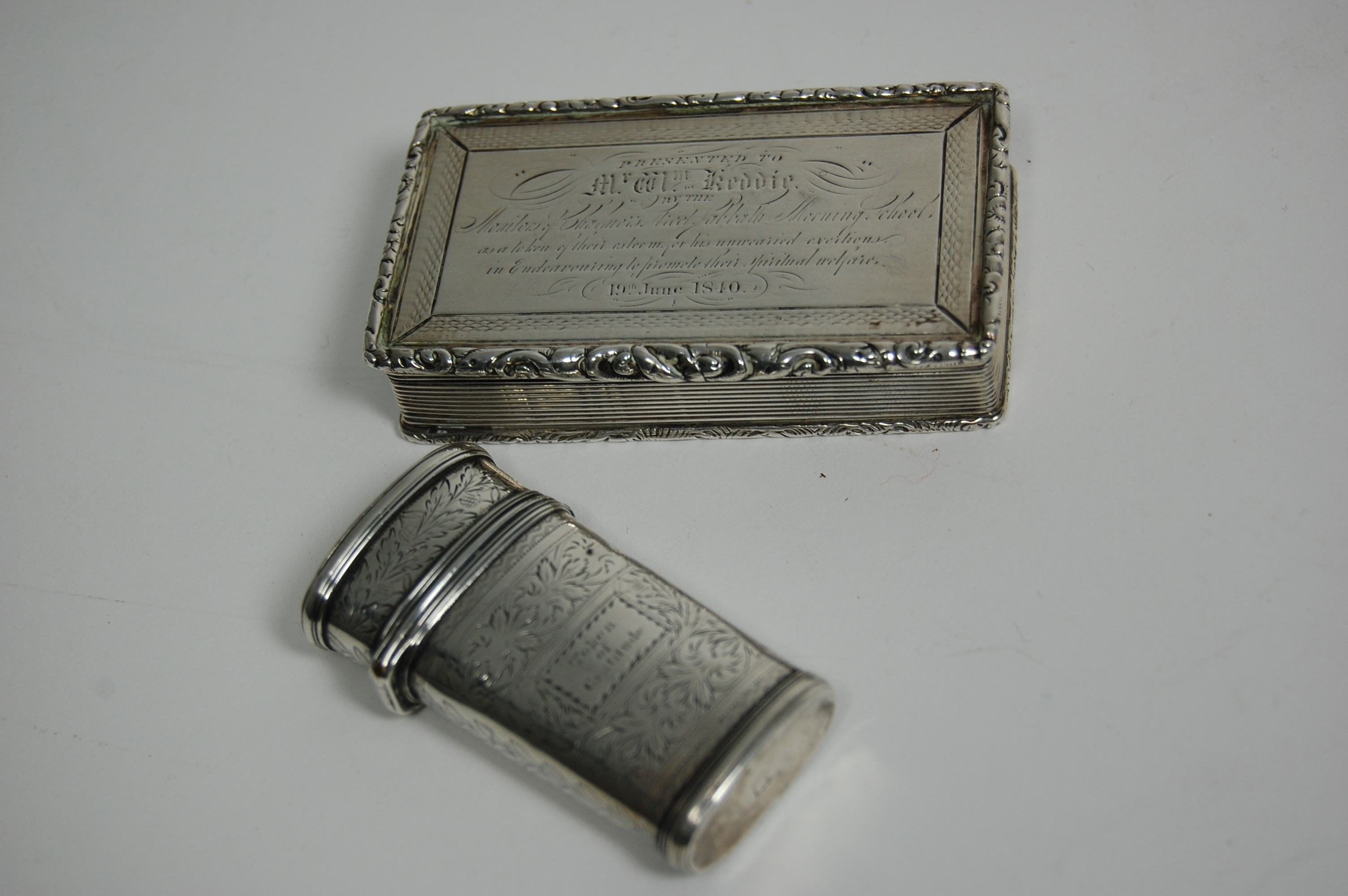 An early Victorian snuff box