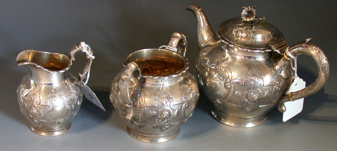 A Victorian bachelor's tea set,