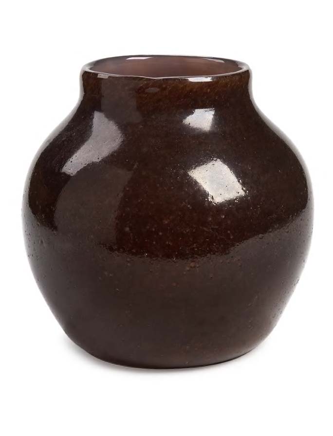 A large Monart glass 'stoneware' vase,