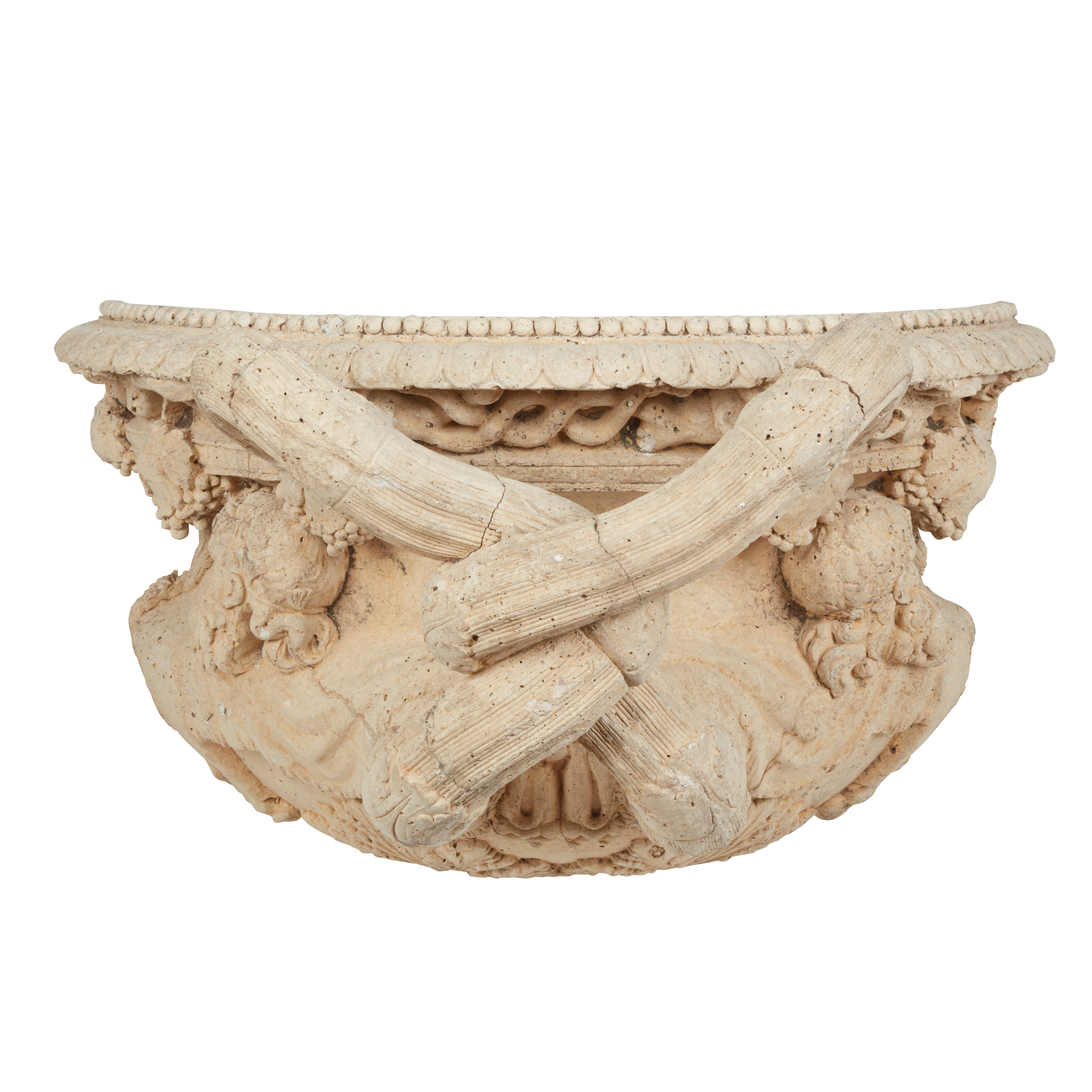 LARGE COADE STYLE HALF WARWICK VASE