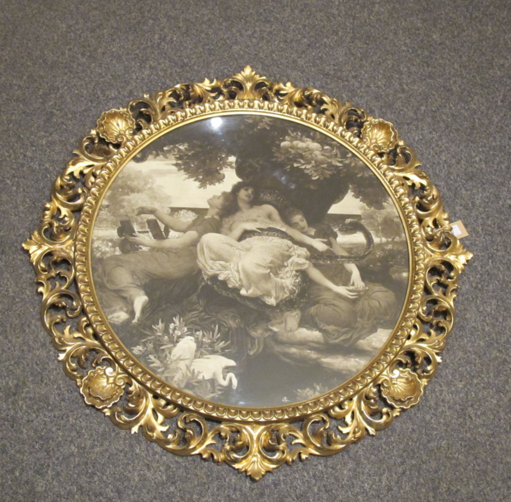 A 19th century Florentine giltwood frame