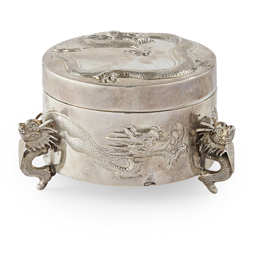 EXPORT SILVER BOX AND COVER