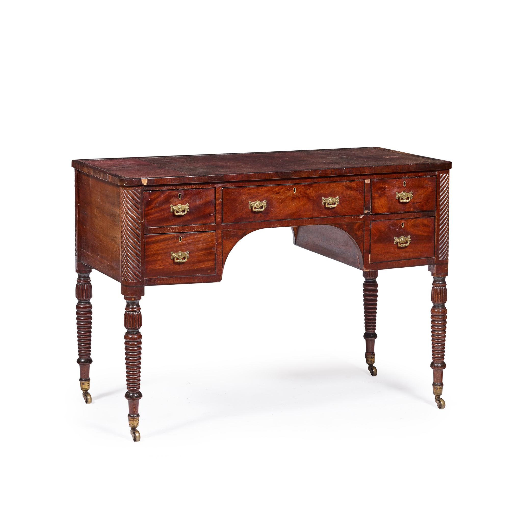 SCOTTISH REGENCY MAHOGANY WRITING TABLE