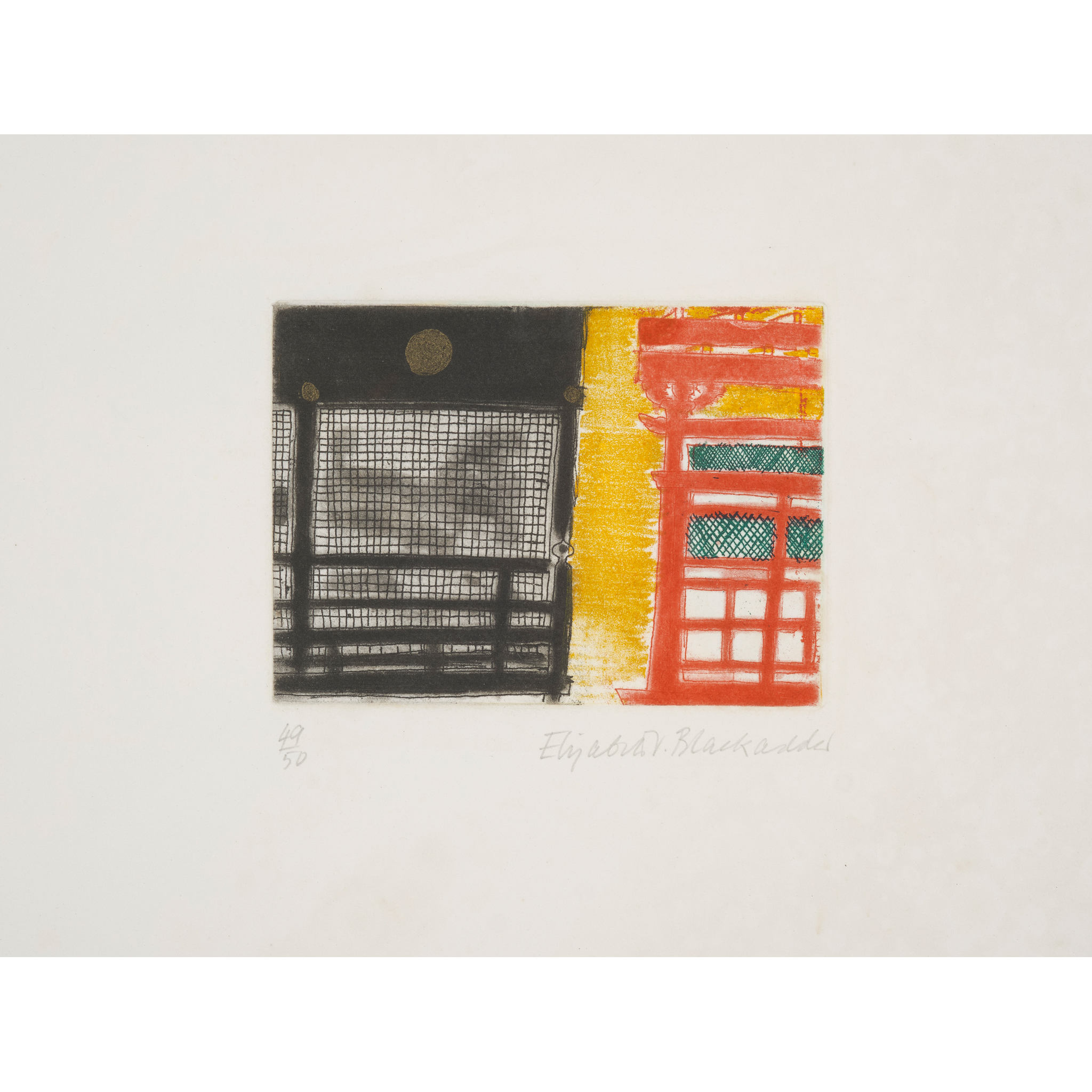 DAME ELIZABETH BLACKADDER O.B.E., R.A., R.S.A., R.S.W., R.G.I., D.Litt (SCOTTISH 1931-2021)