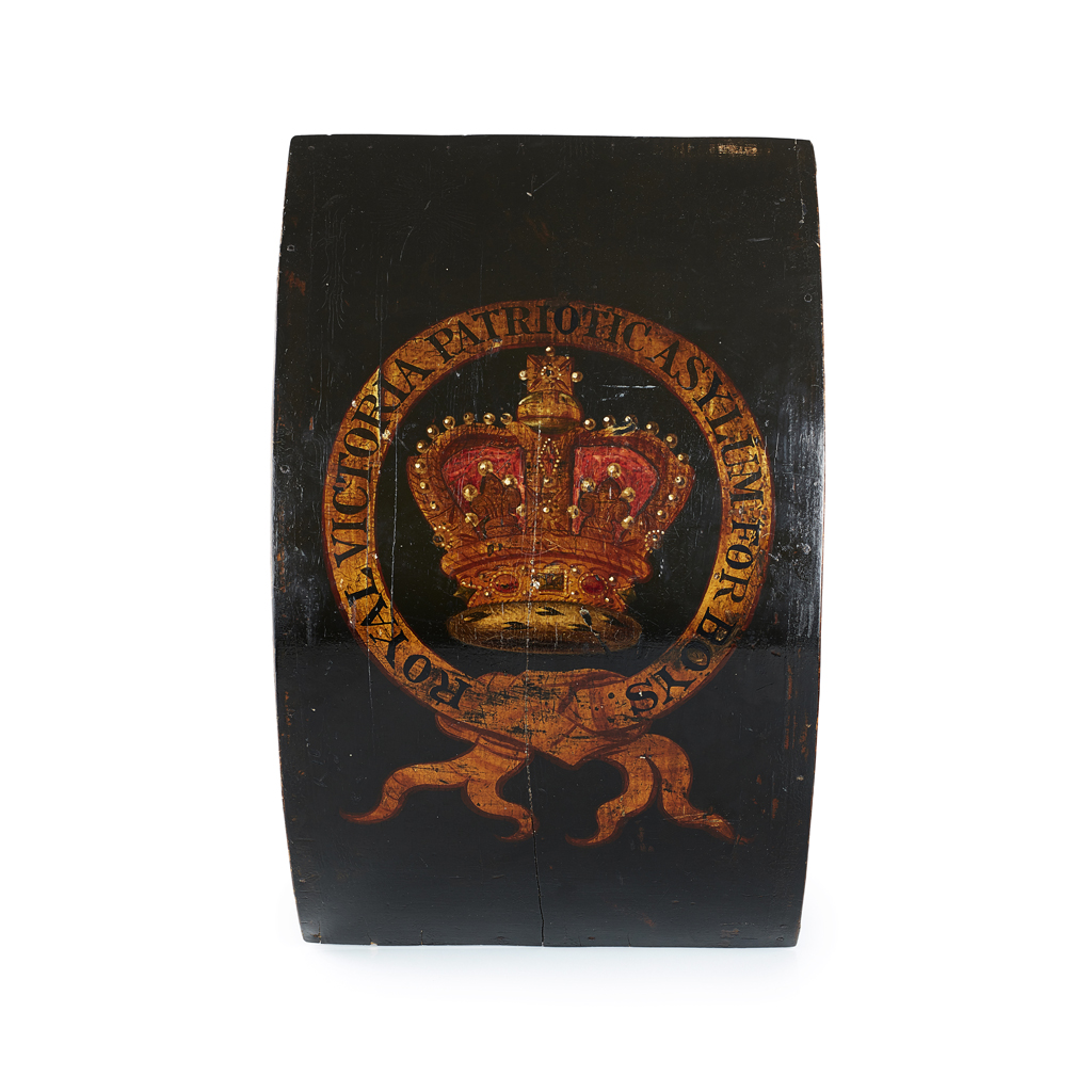 VICTORIAN PAINTED COACH PANEL