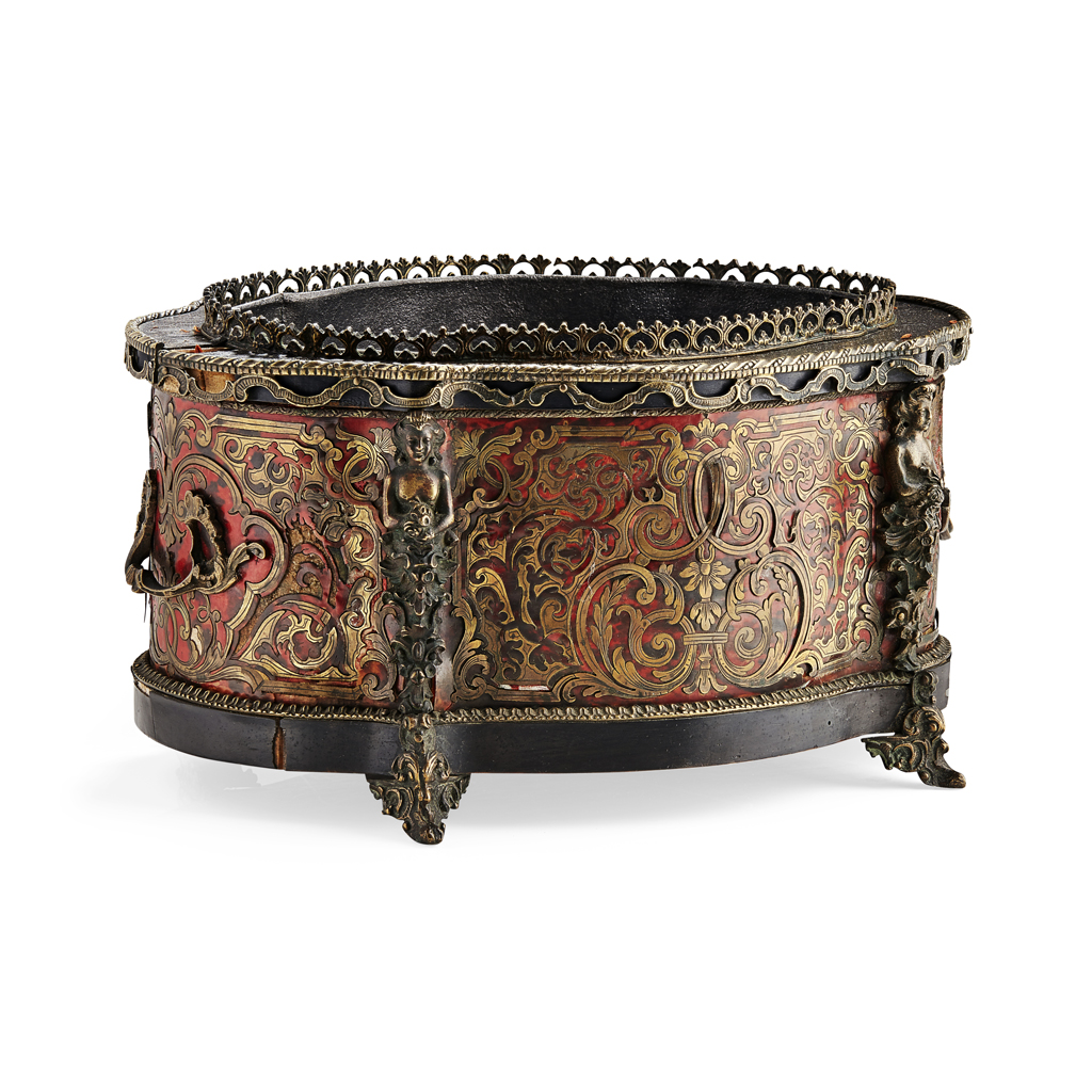 FRENCH BOULLE MARQUETRY JARDINIERE