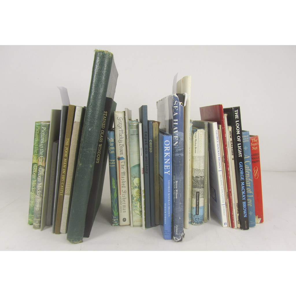 Brown, George Mackay: 56 works, including 20 signed or inscribed by the author