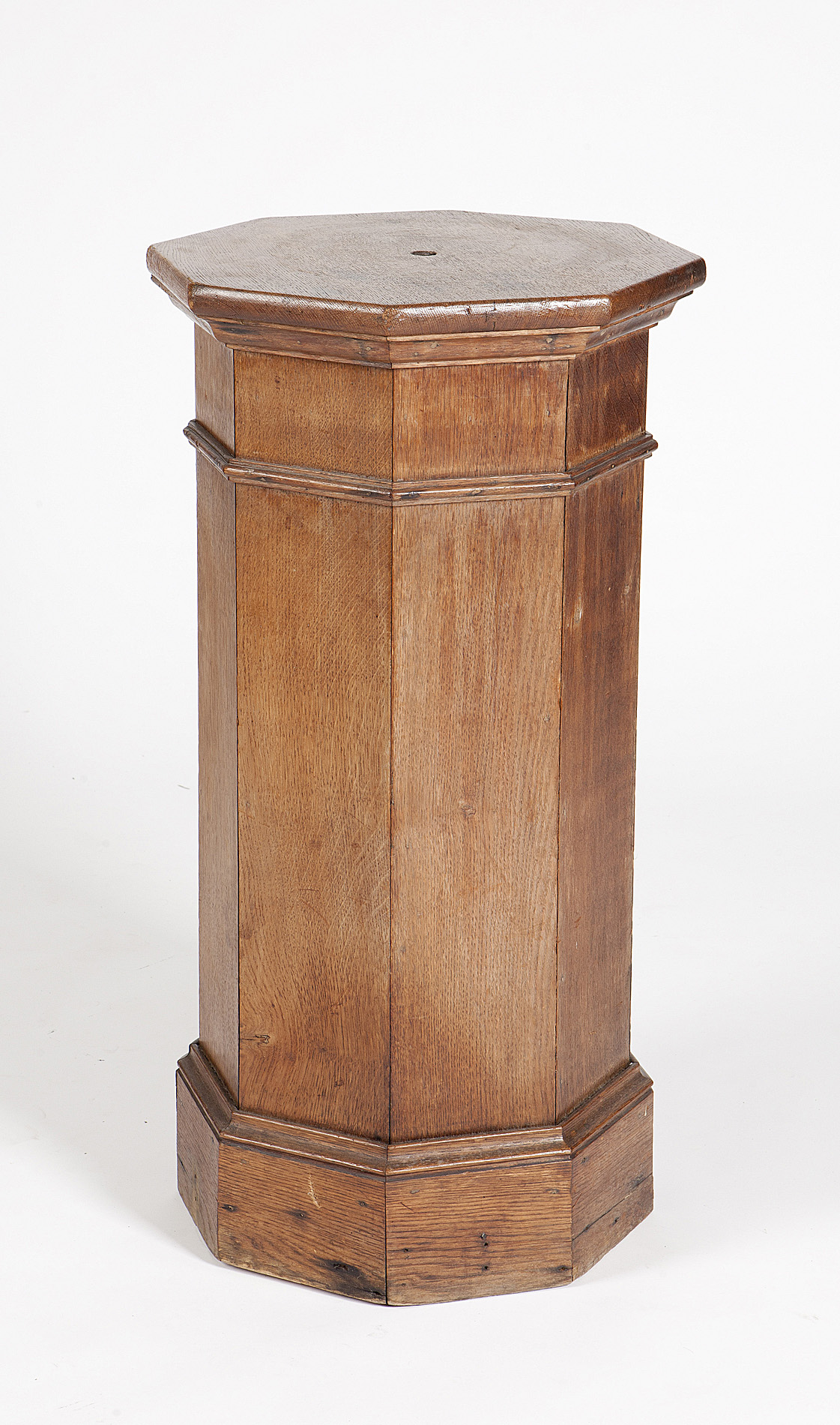 VICTORIAN GOTHIC OAK PEDESTAL