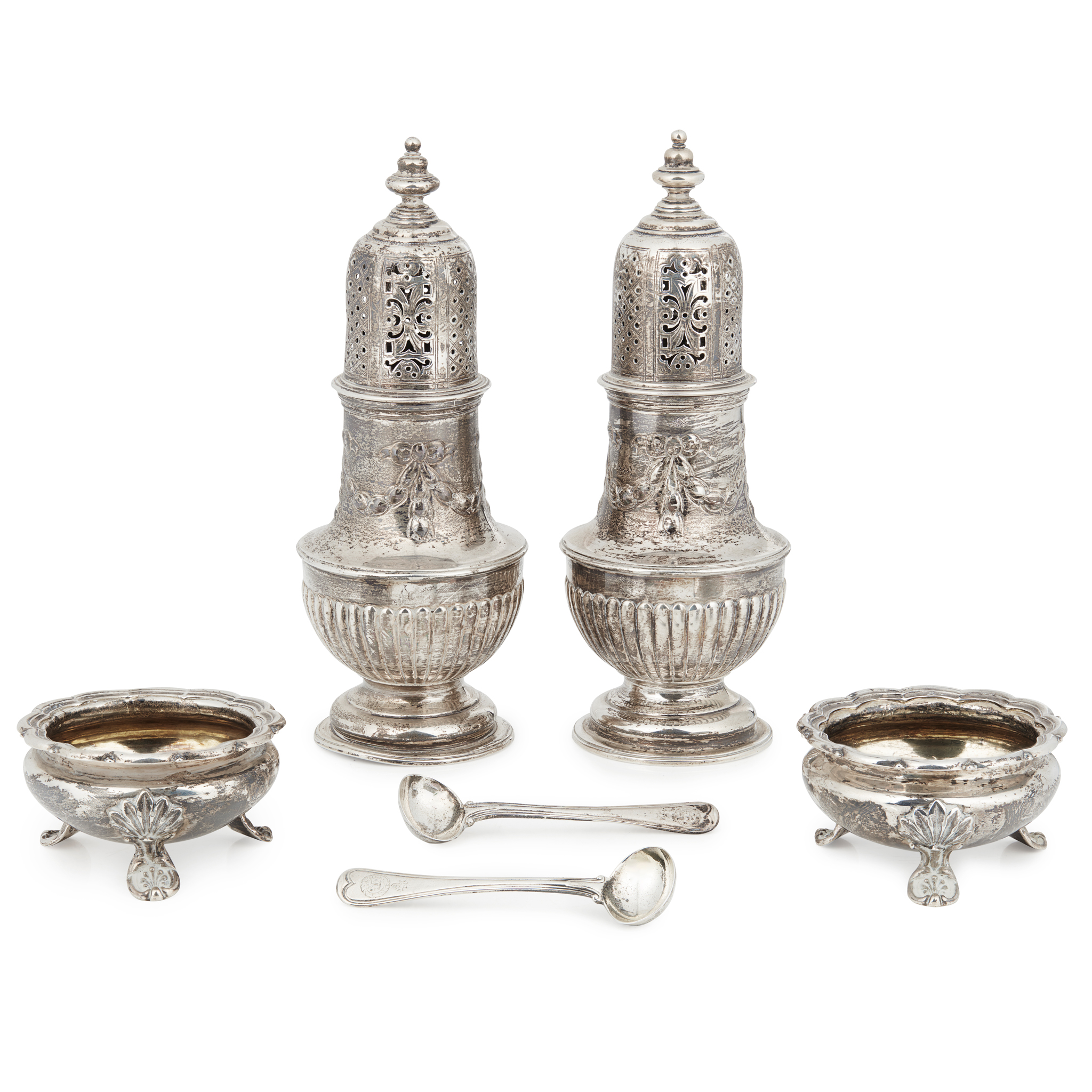 A pair of late Victorian casters