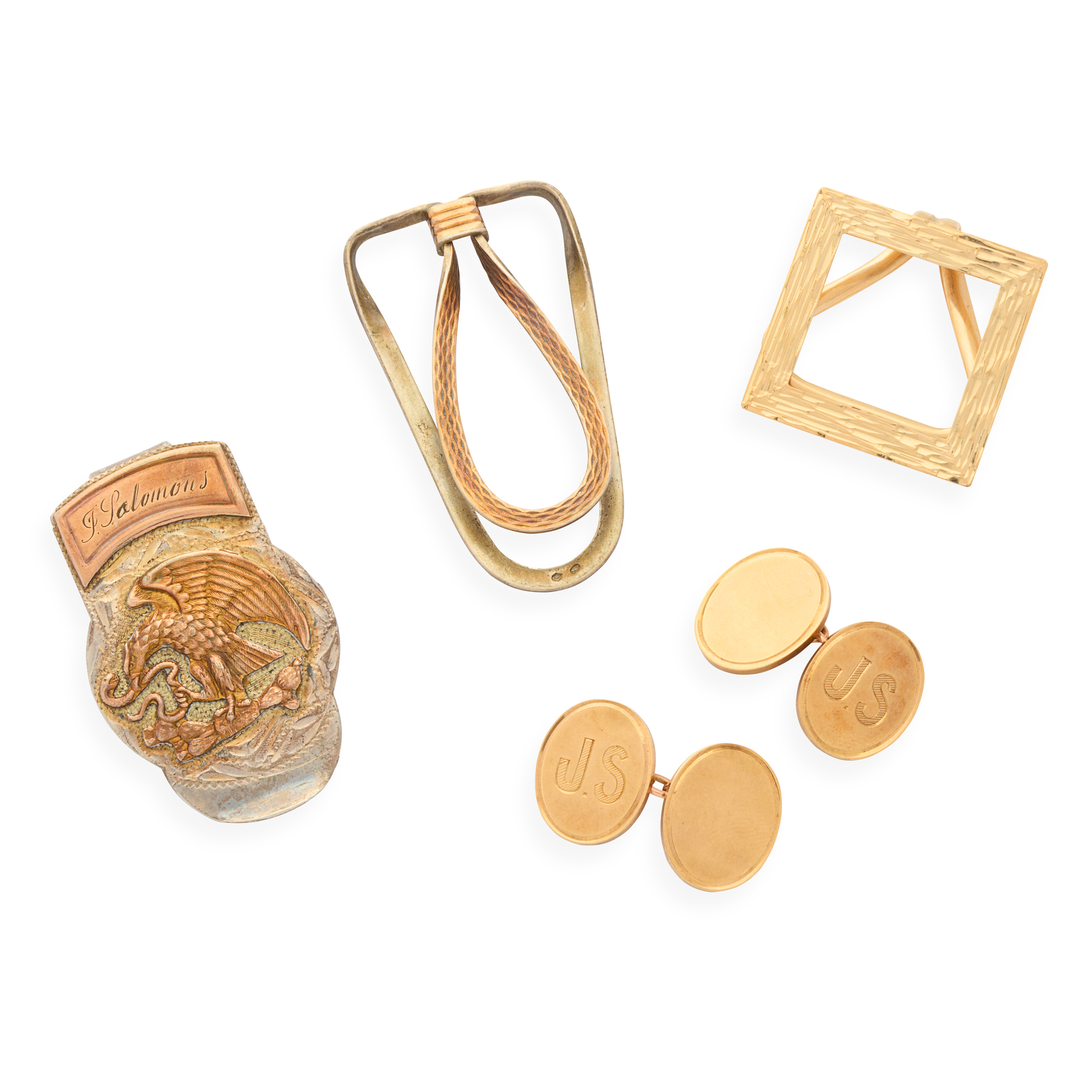 A pair of gentleman's 9ct gold cufflinks