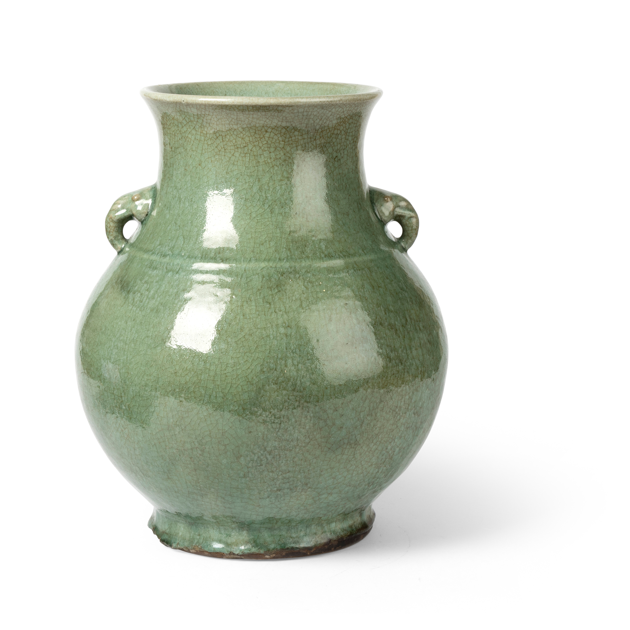 LARGE CHINESE CELADON-GLAZED VASE, ZUN