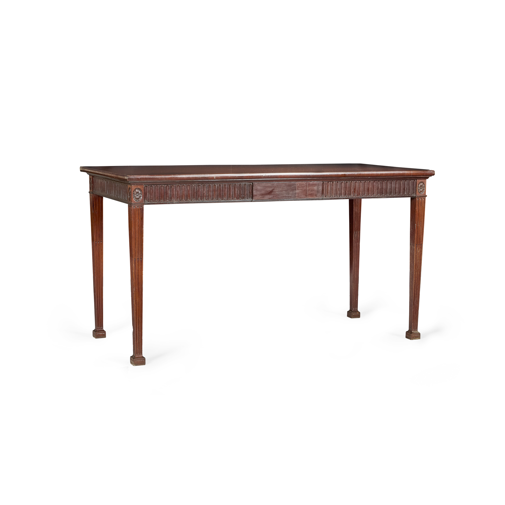 GEORGE III STYLE MAHOGANY SERVING TABLE, AFTER A DESIGN BY CHIPPENDALE