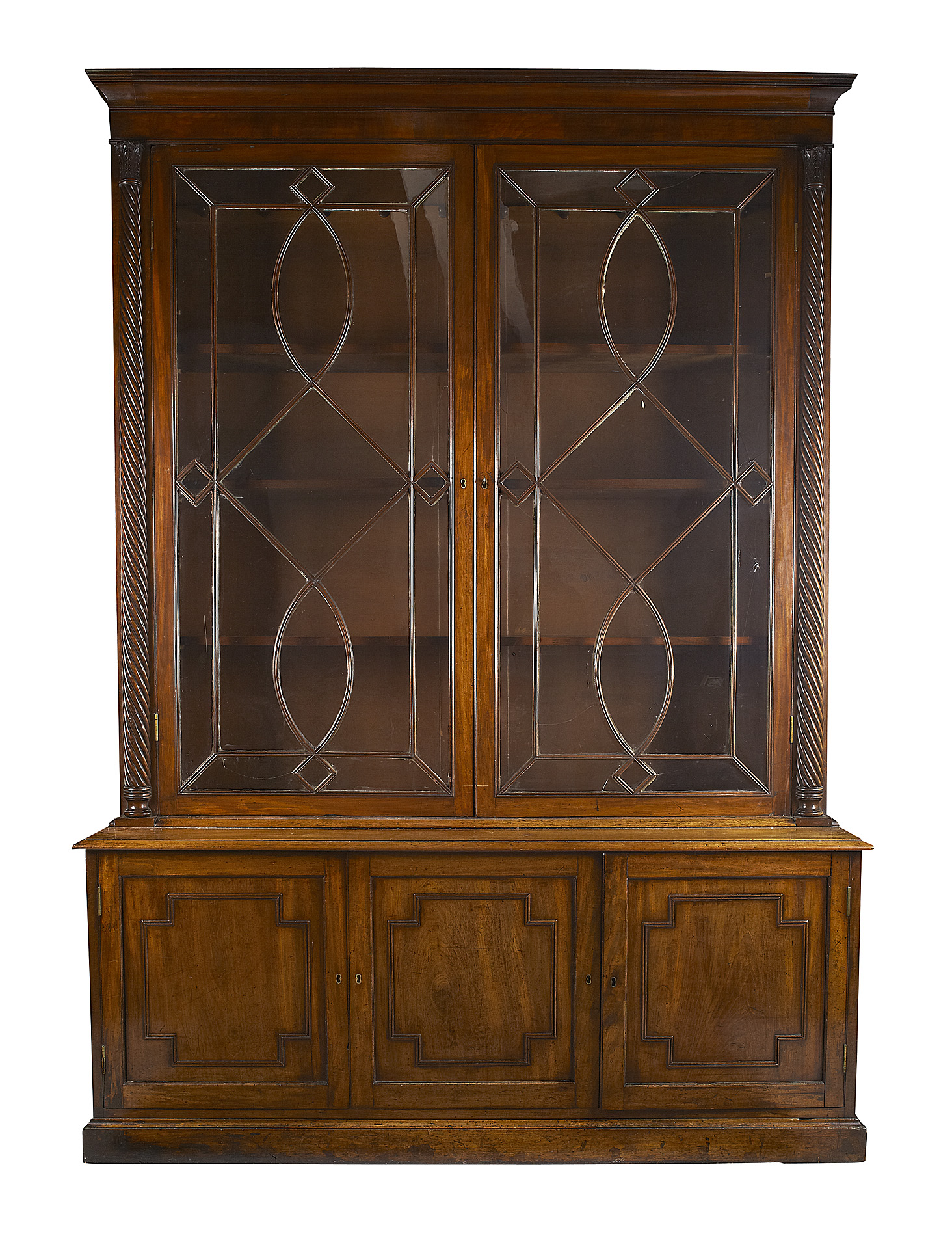 GEORGE IV MAHOGANY LIBRARY BOOKCASE
