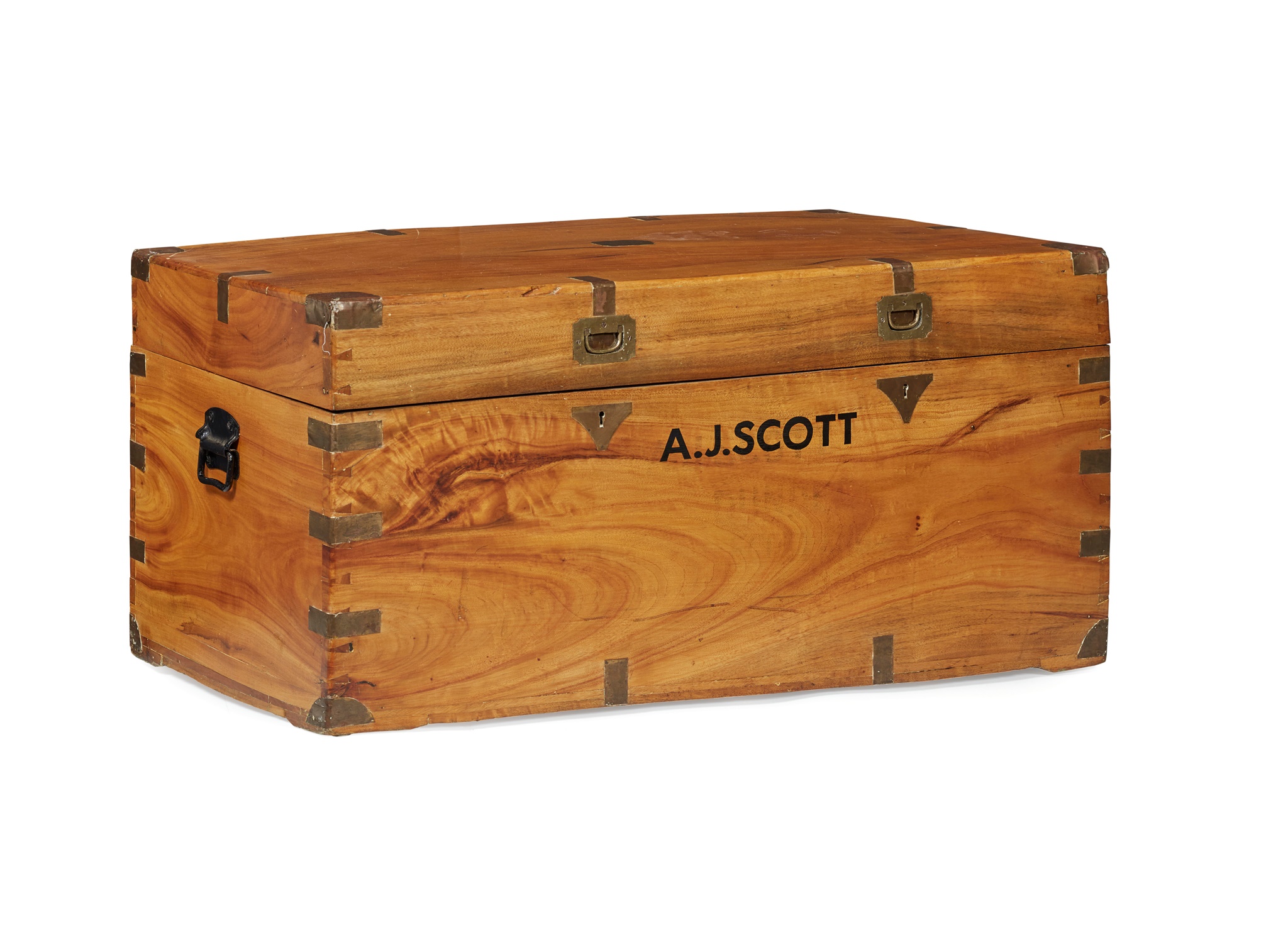 CAMPHORWOOD BRASS BANDED CAMPAIGN CHEST