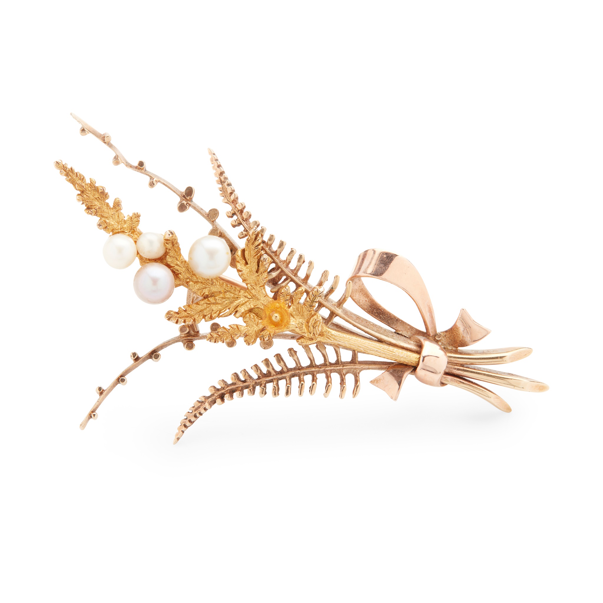 Cairncross of Perth: A Scottish pearl brooch and matching earrings