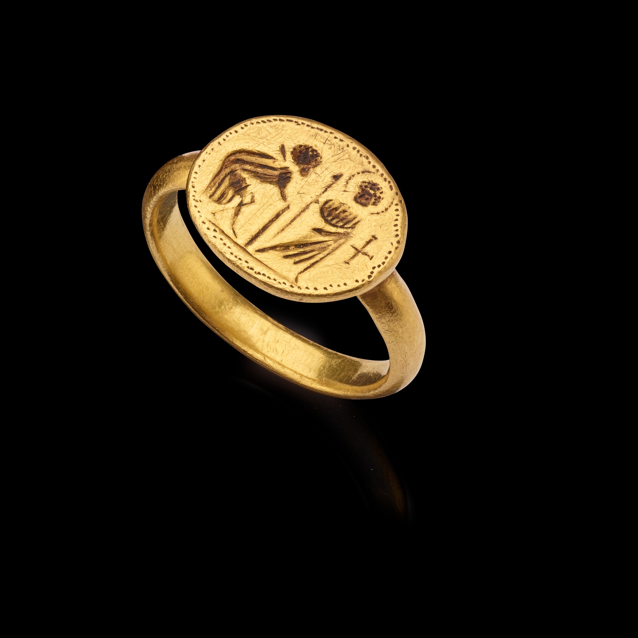 BYZANTINE GOLD FINGER RING