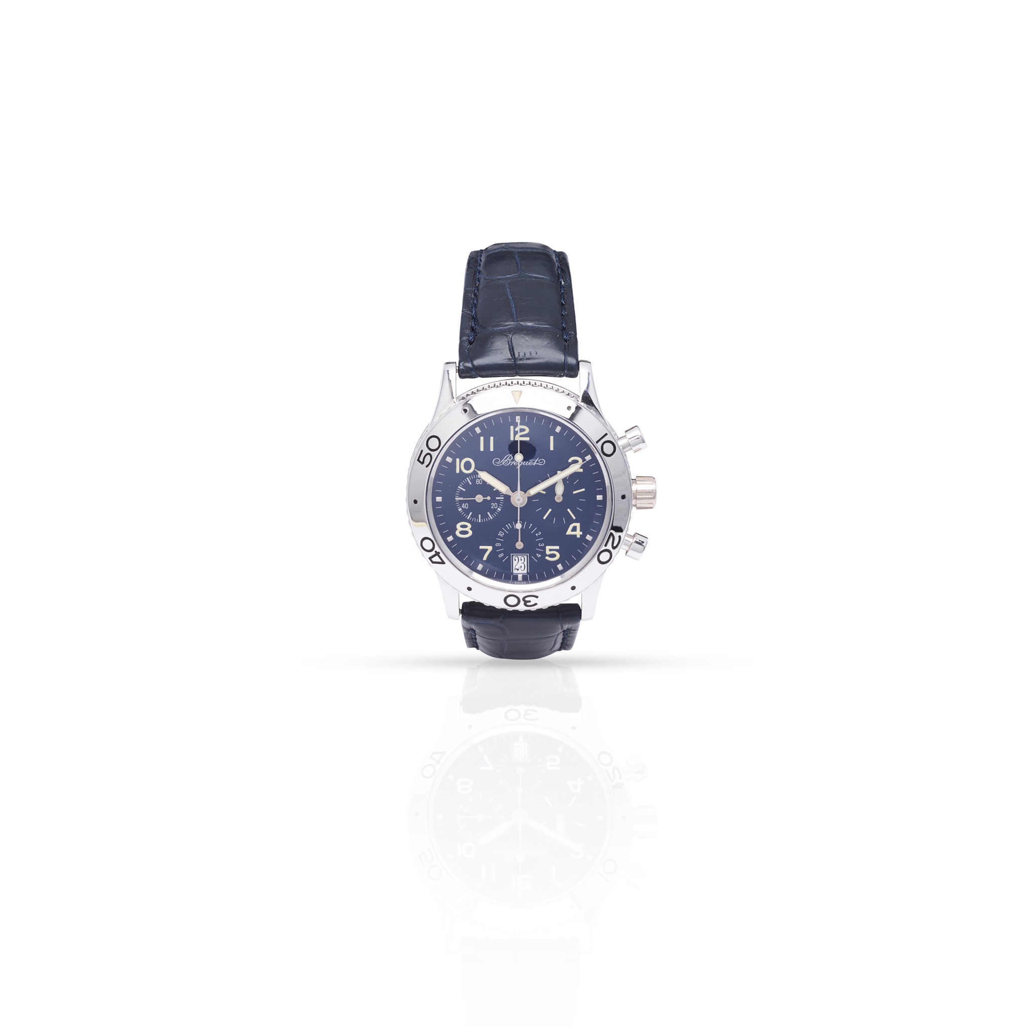 Breguet: a white gold wristwatch