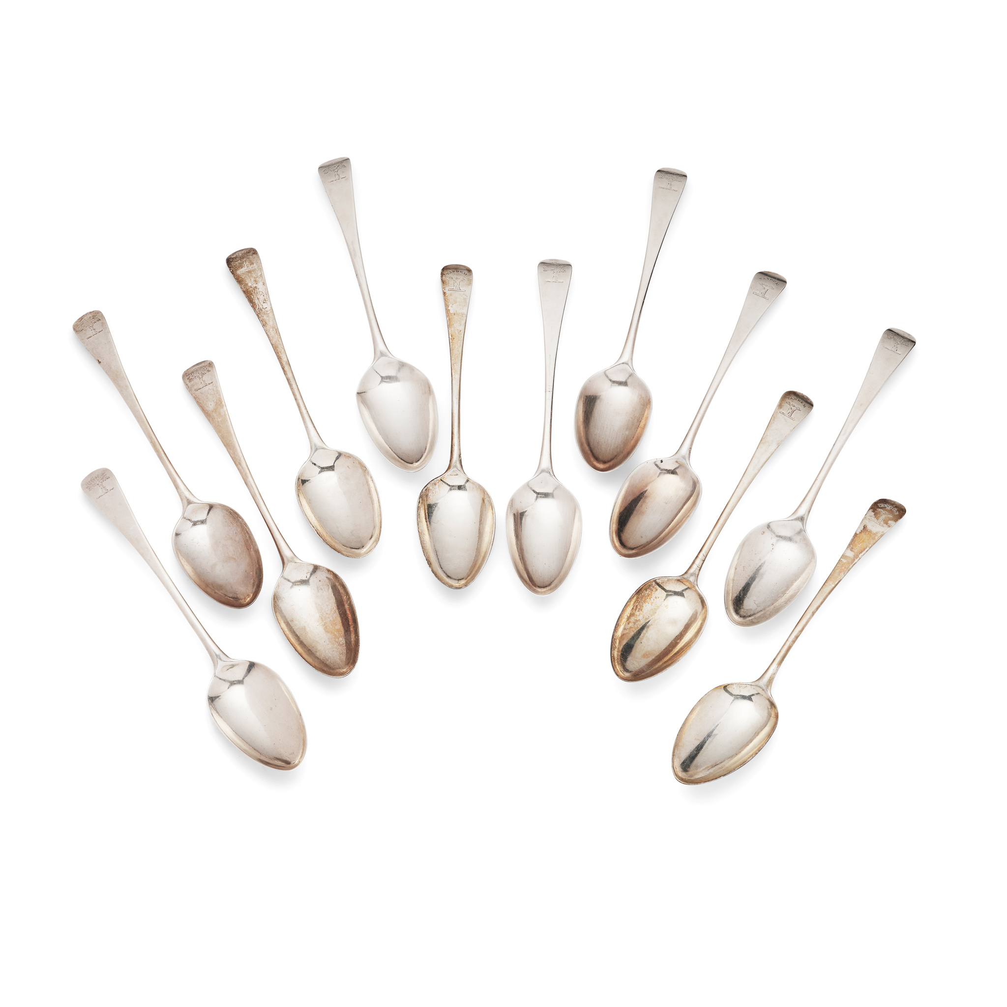 A SET OF TWELVE TABLESPOONS