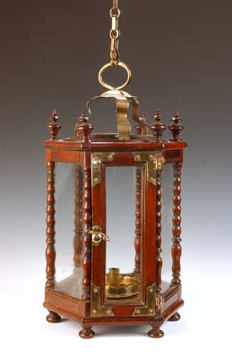 A Regency mahogany ship's lantern