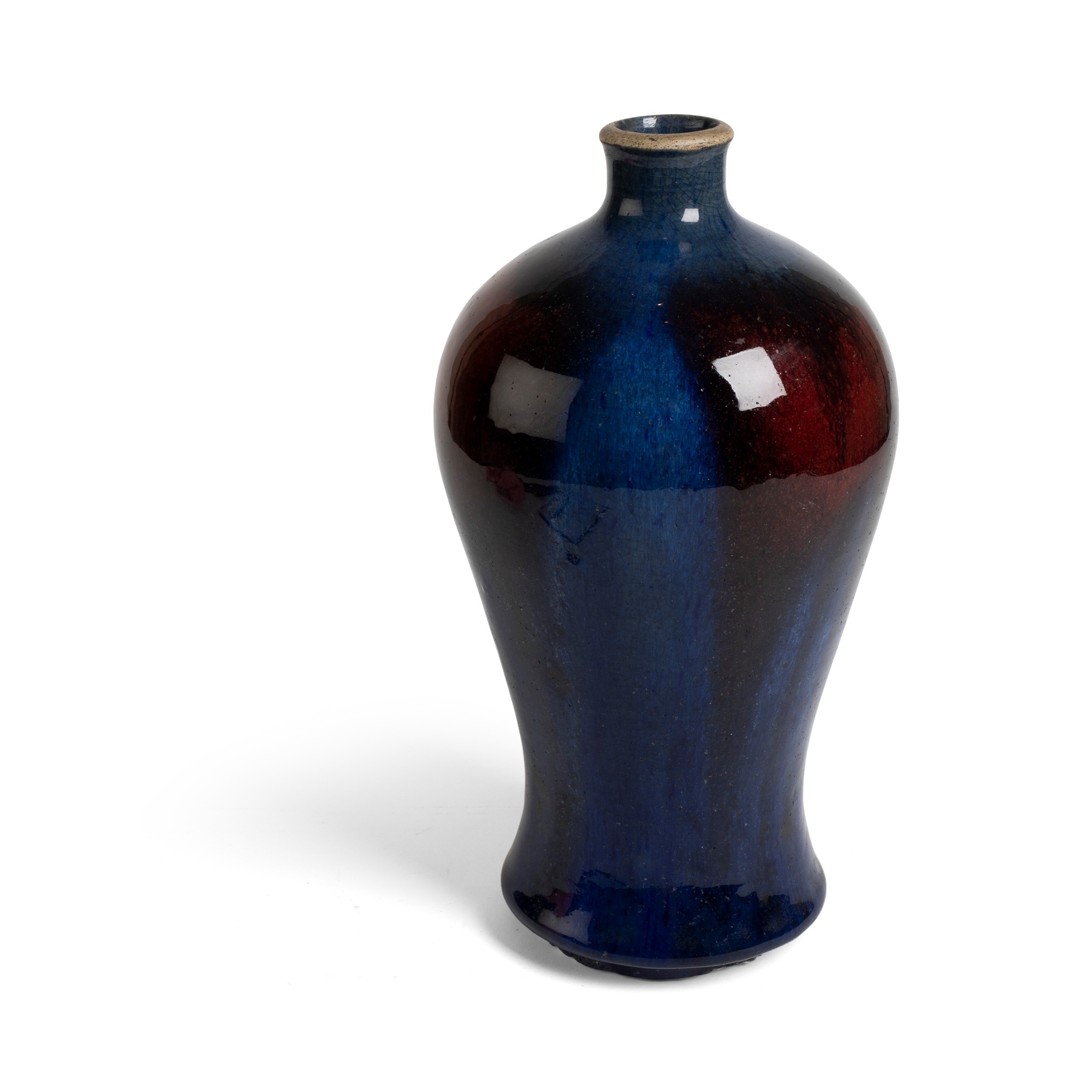FLAMBÉ-GLAZED 'MEIPING' VASE