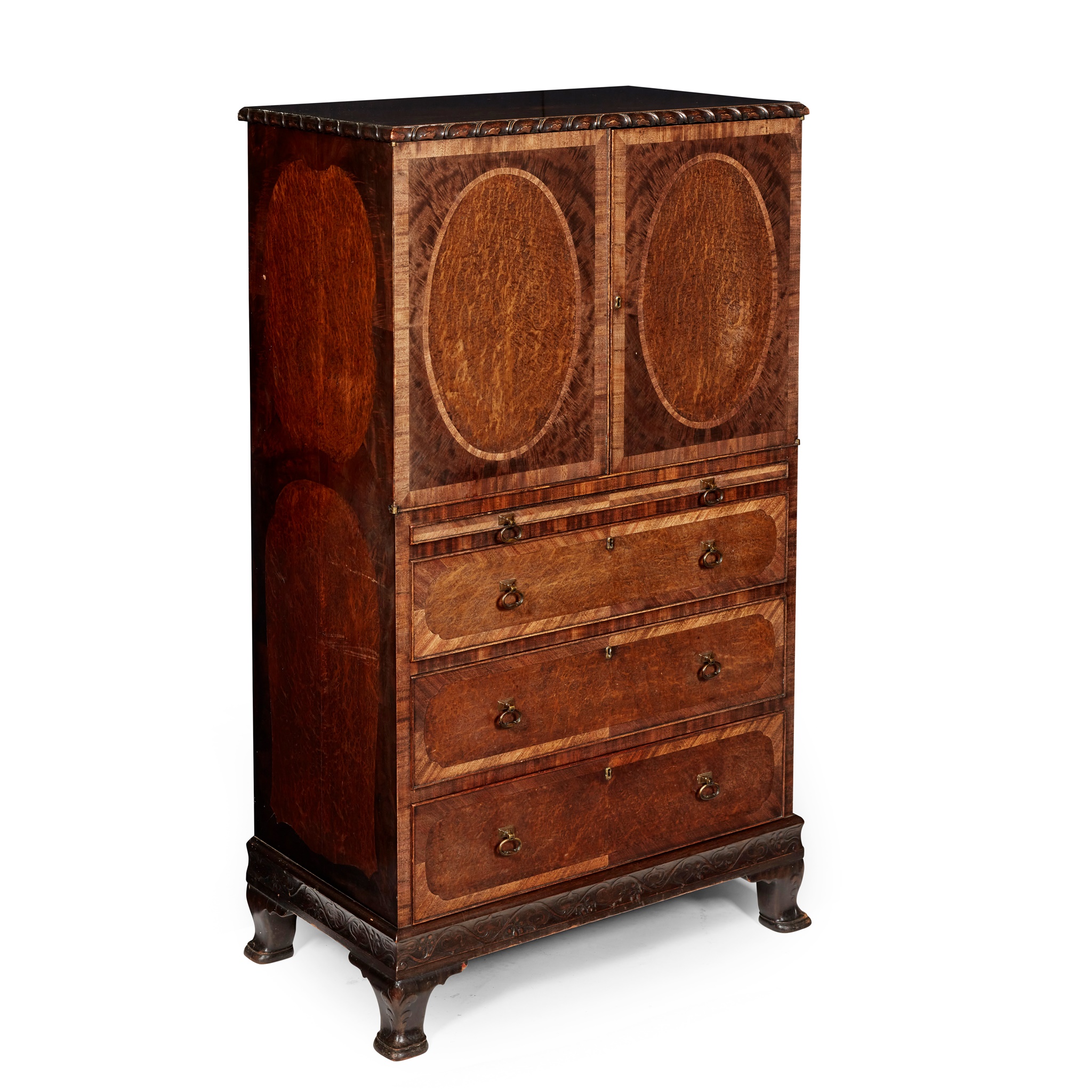 WHYTOCK & REID, A DWARF PRESS CUPBOARD