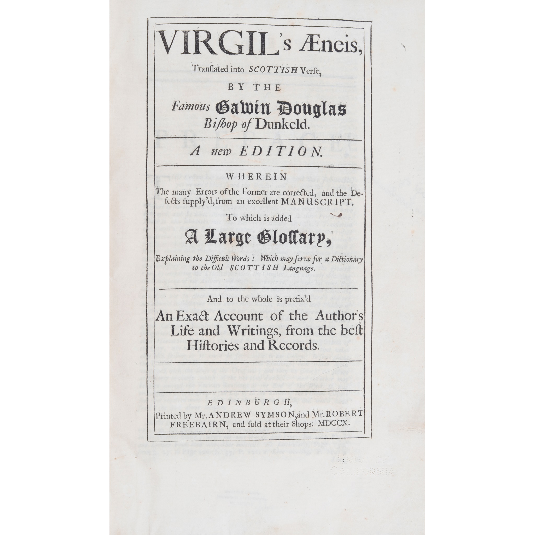 Virgil - Gavin Douglas, translator