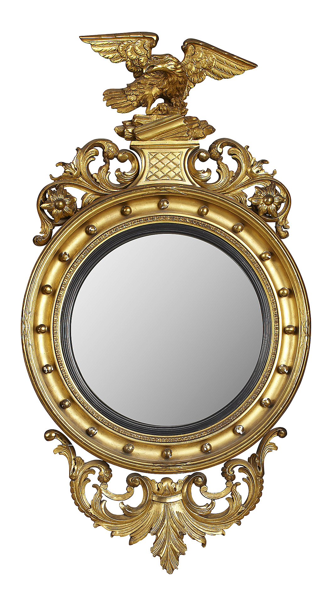 REGENCY GILTWOOD GIRONDOLE MIRROR