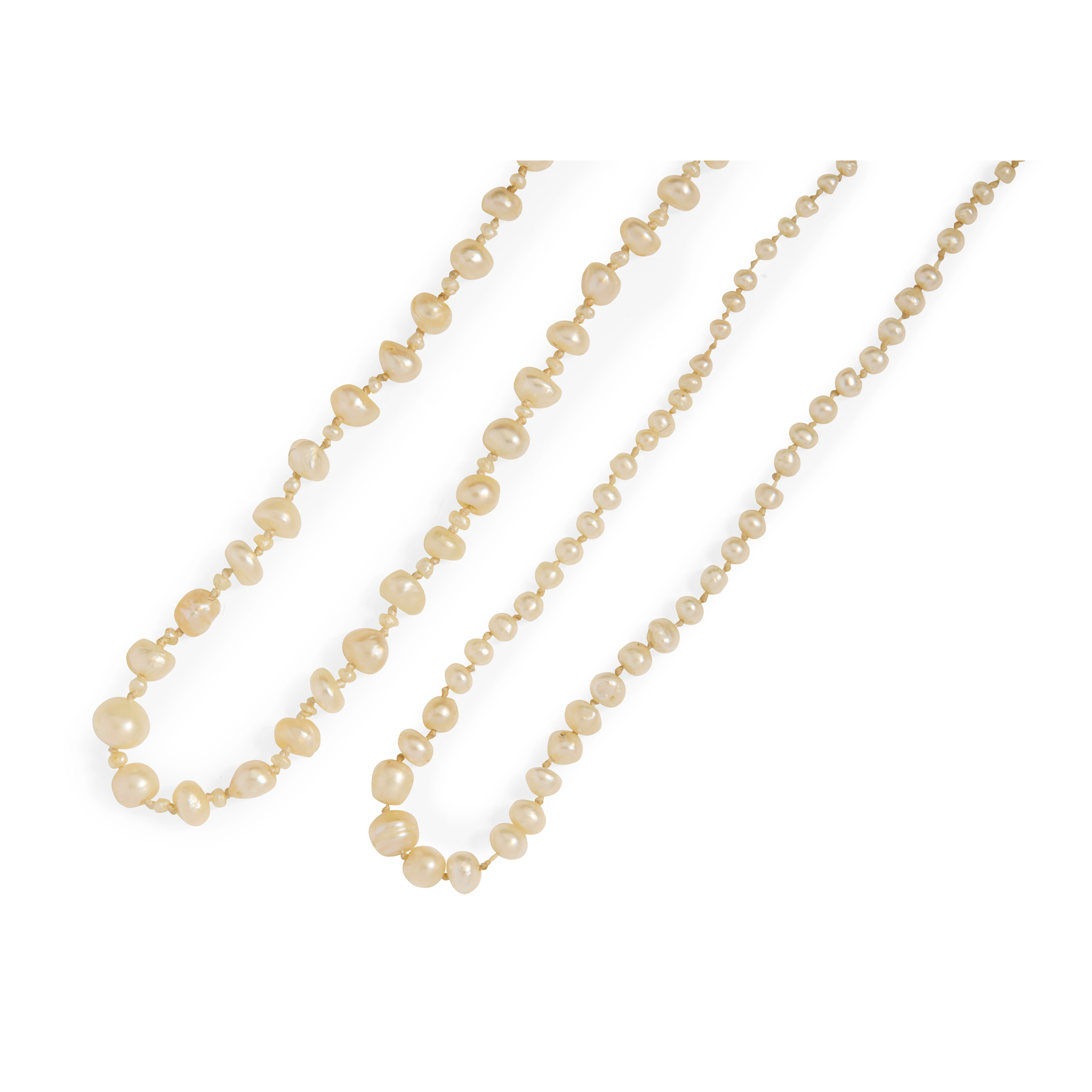 Two pearl necklaces