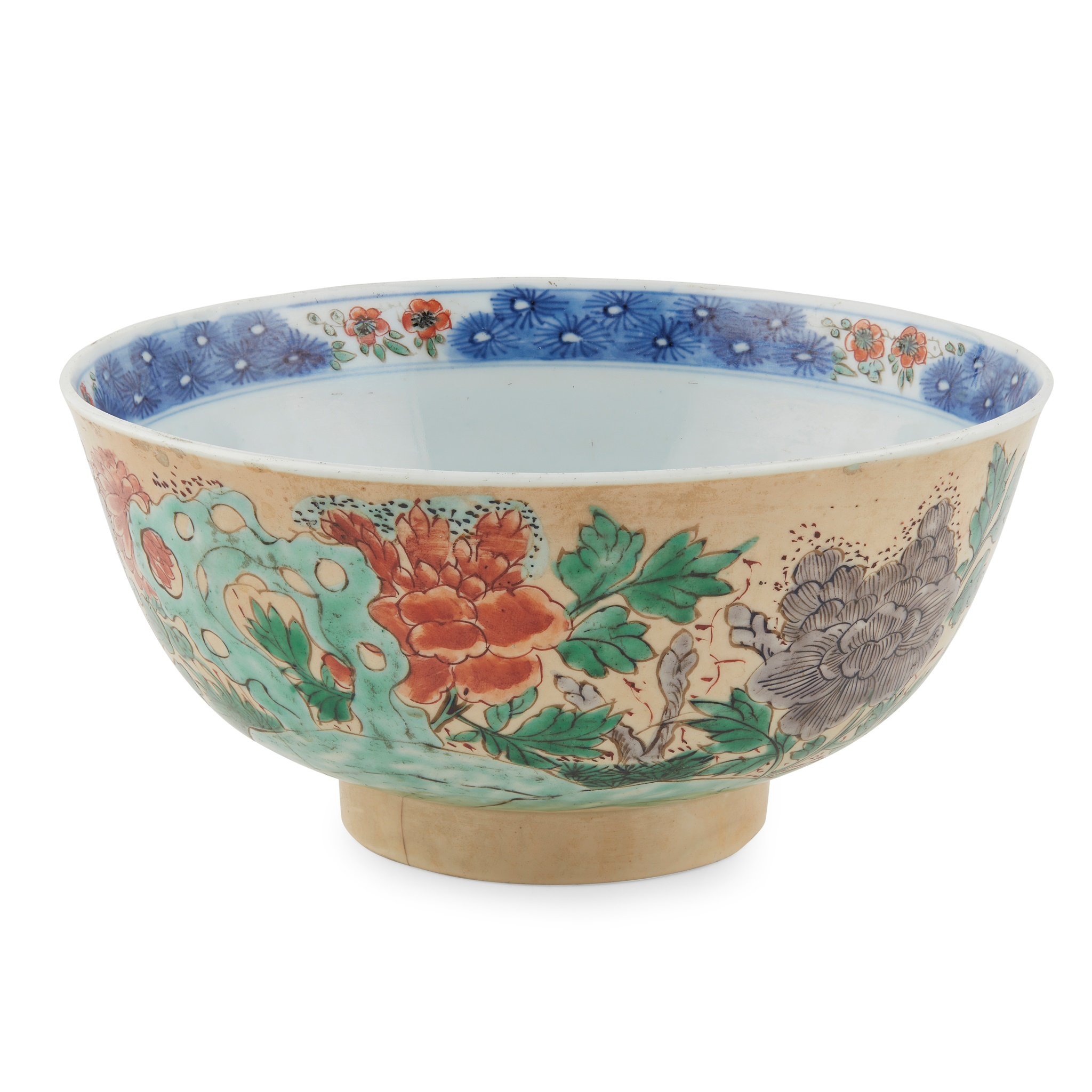 YELLOW GROUND WUCAI BOWL
