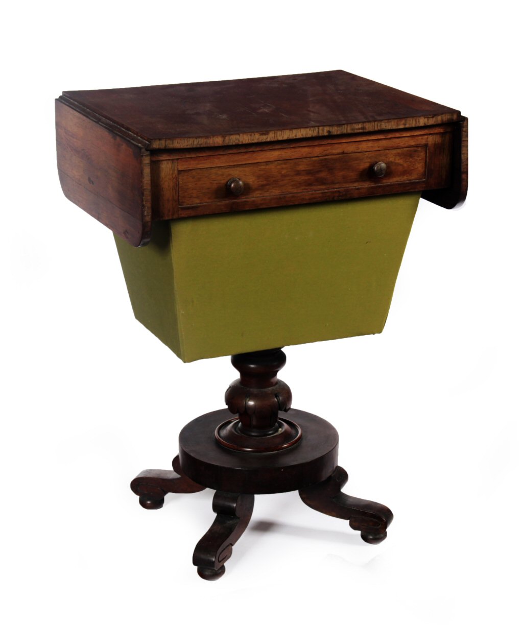 VICTORIAN ROSEWOOD WORK TABLE