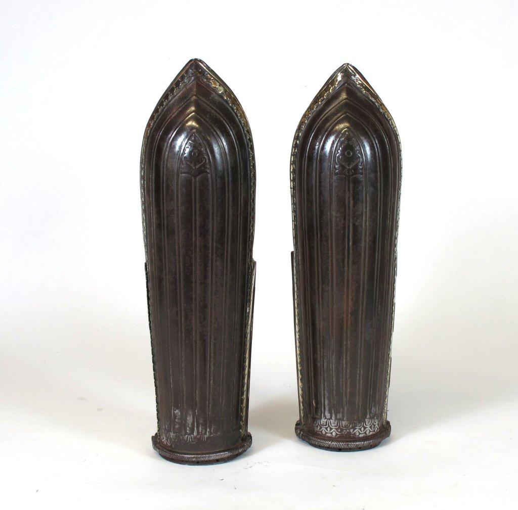 A pair of Indian (Rajasthan) arm guards, circa 1790