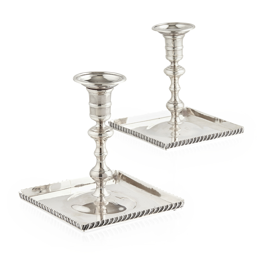 A pair of table candlesticks