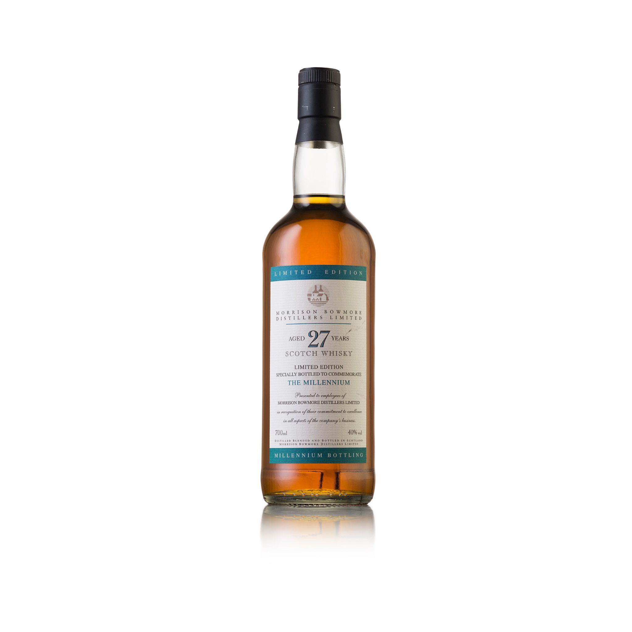 MORRISON BOWMORE DISTILLERS LTD 27 YEAR OLD BLEND - COMMEMORATIVE BOTTLING